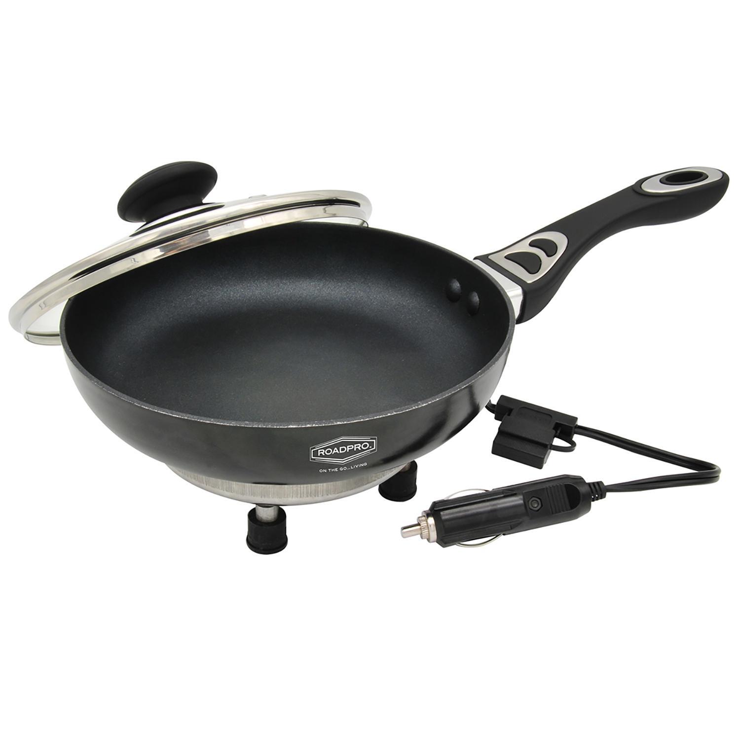 Road Pro 12 Volt Portable Frying Pan with Non Stick Surface