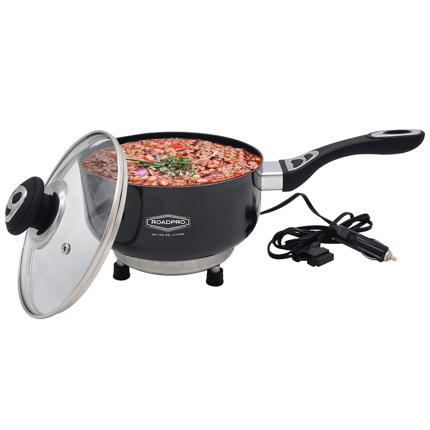 RoadPro RPFP335NS 12-Volt Portable Frying Pan with Non-Stick Surface