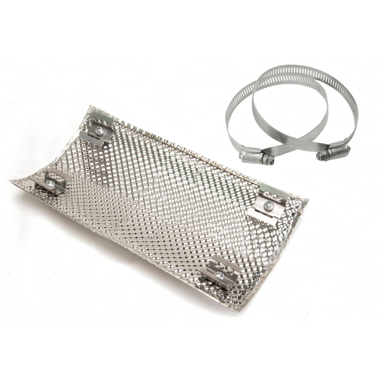 Design Engineering Stainless Steel 8 1/2in 4 1/2in Insulated Pipe Shield