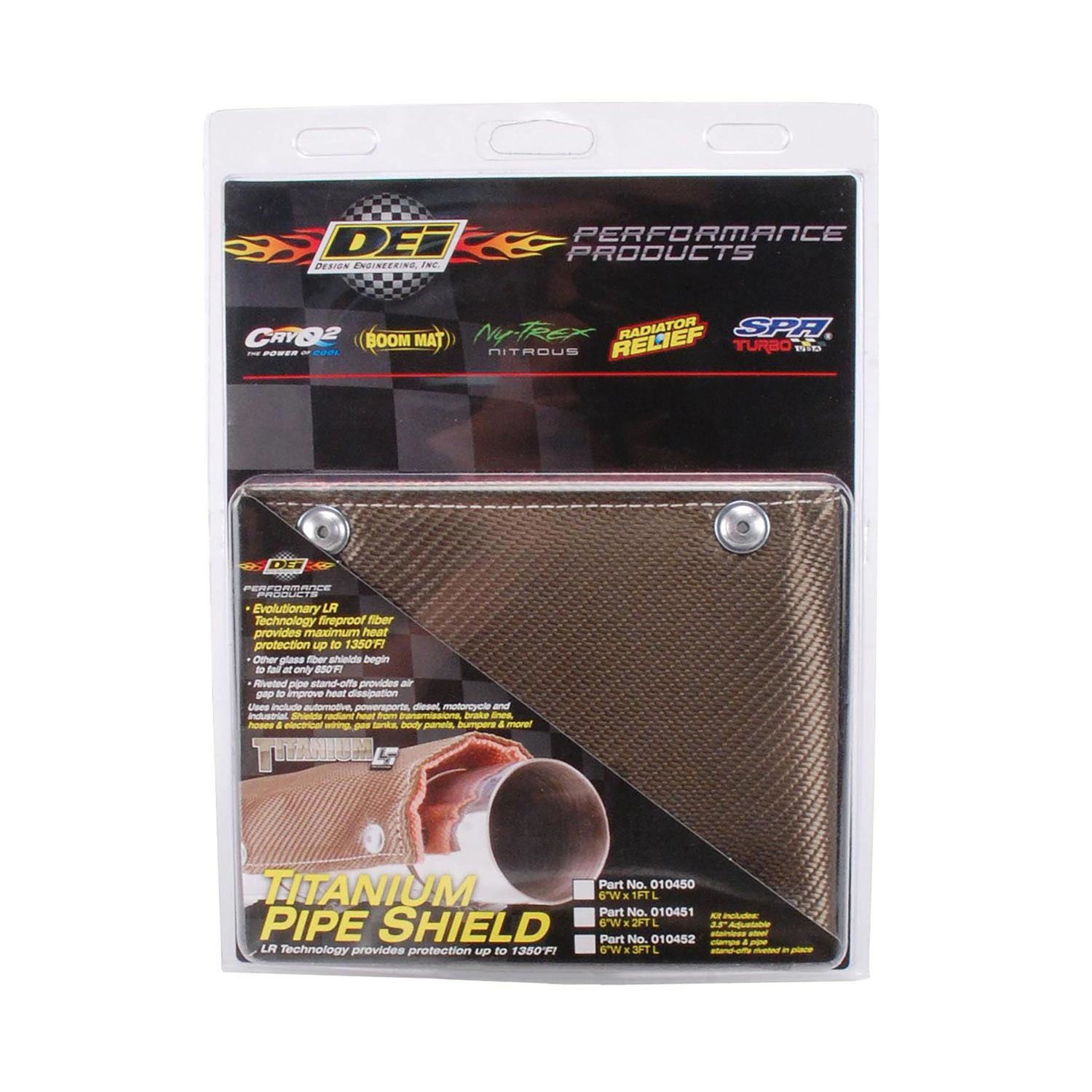 Design Engineering 6in x 24in Titanium Pipe Shield