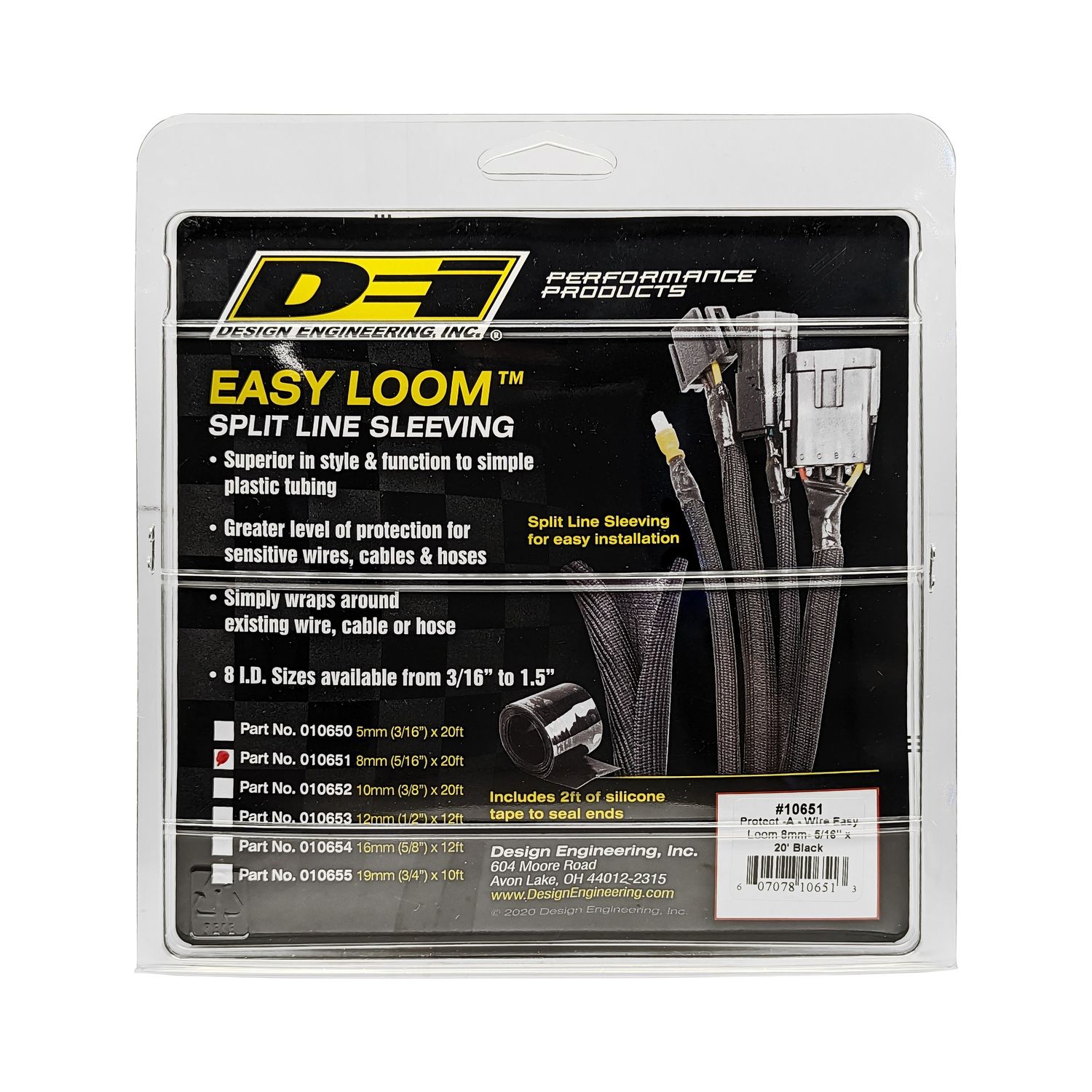 Design Engineering Easy Loom Split Wire Sleeve 1.5 Design Engineering Easy Loom Split Wire Sleeve 1.5