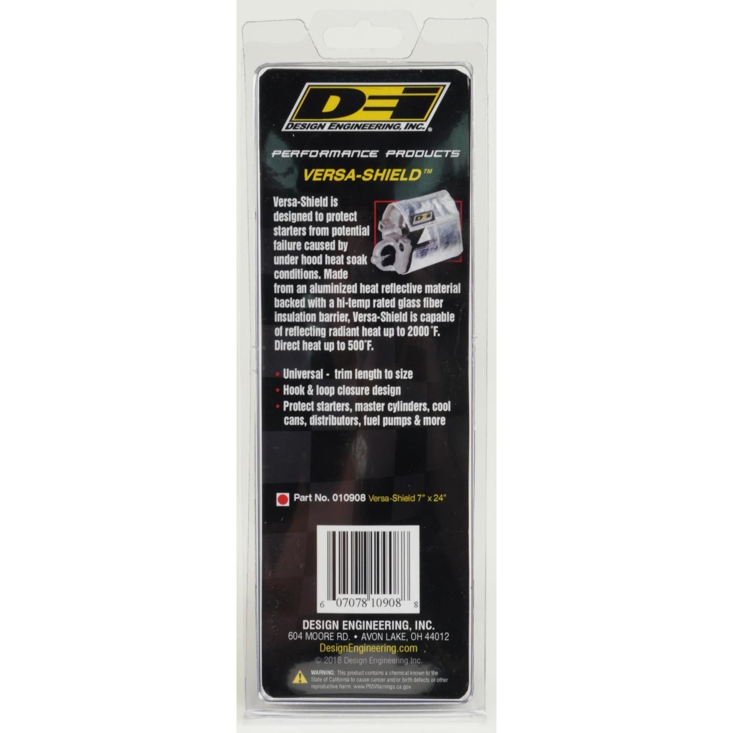 DESIGN ENGINEERING DEI Versa Starter Motor Shield Wrap