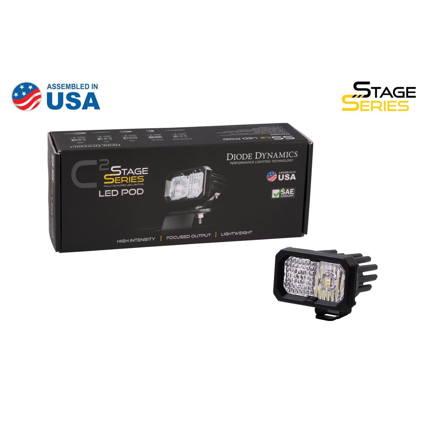 Diode Dynamics SSC2 SAE/DOT White Sport Standard LED Light Pod