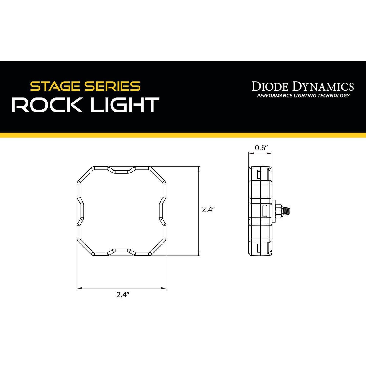 Diode Dynamics High-Power RGBW LED Function Center-Mount Installation