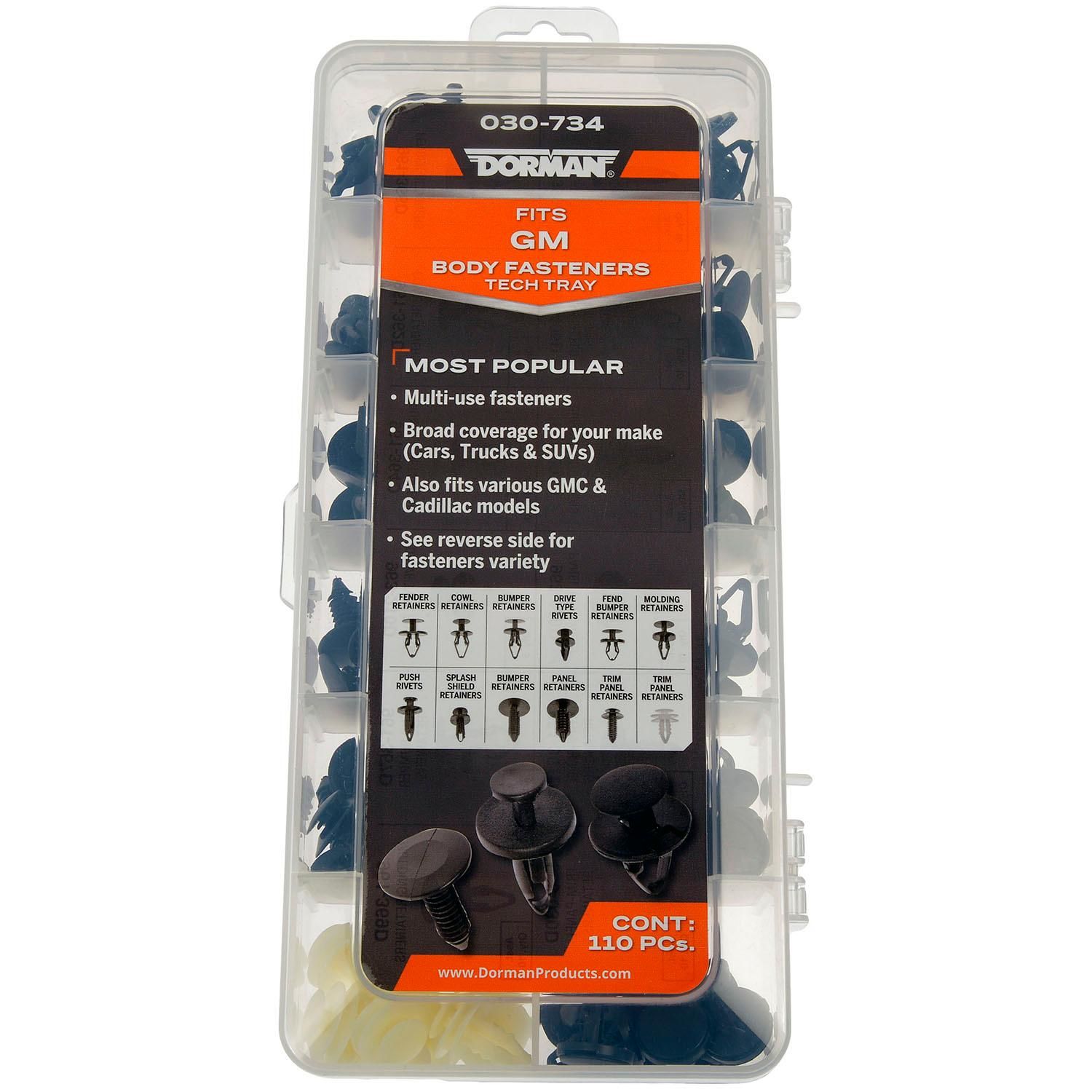 Dorman Fastener Tech Tray Body Retainer