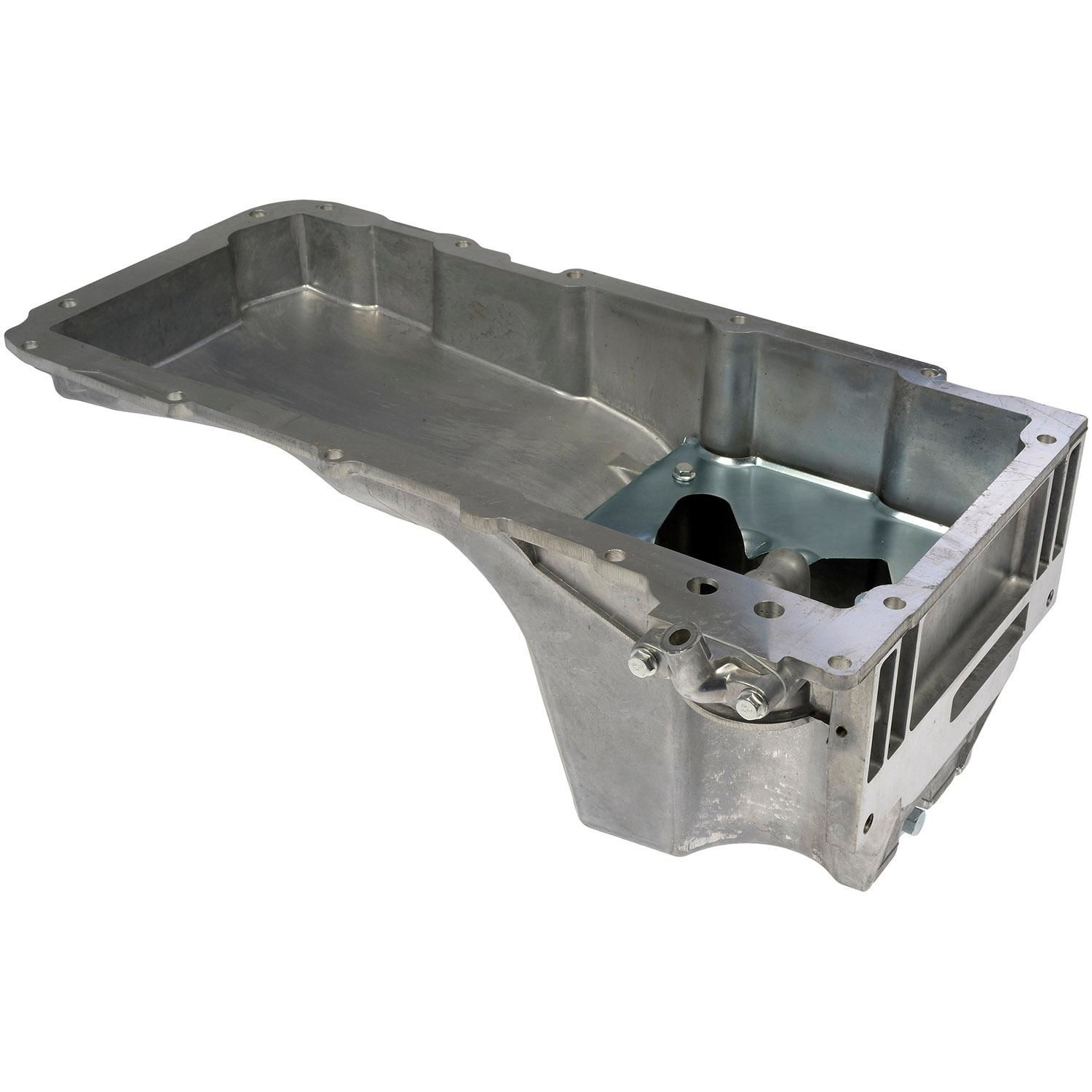 w○▲○w Dorman Engine Oil Pan: Direct Fit, Aluminum, Sump, 5 Quart