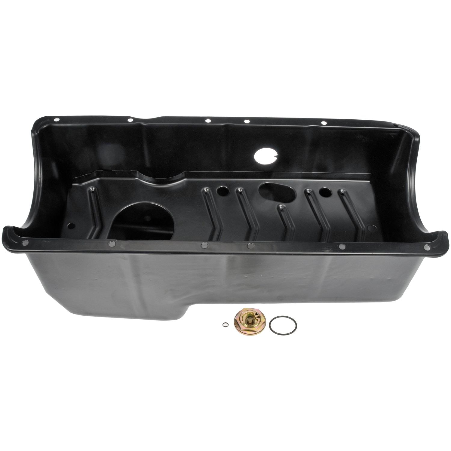 Dorman Oil Pan 264-5112 - Oil Pan - Engine Oil Pan - Crankcase Assembly - Oil Sump - Oil pan leaking? This engine oil pan is precision-engineered to match the original equipment pan on specific vehicle years, makes and models for a reliable replacement. - International 1993-88