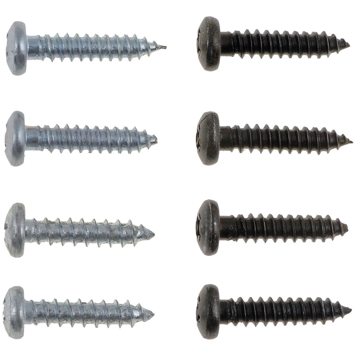 Motormite Black and Chrome Assorted Screws 8 Pack