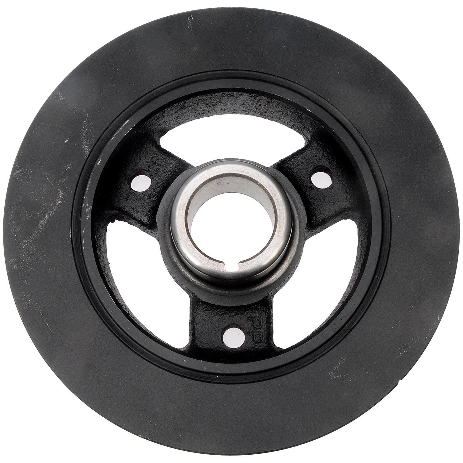 Dorman Harmonic Balancer 594-807 - Harmonic Balancer Assembly - Crankshaft Damper - Crankshaft Dampener - Crankshaft Pulley - Harmonic Dampener - Engine Harmonic Balancer - This direct replacement harmonic balancer features a stress-resistant rubber bond to properly absorb engine vibration. Stringent standards help ensure excellent tensile and impact strength for greater durability. - Buick 1971-68, Chevrolet 1972-65, GMC 1972-66, Oldsmobile 1971-66, Pontiac 1972-68