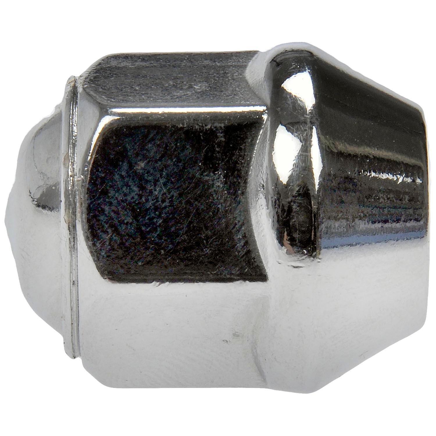 Dorman - Autograde Wheel Lug Nut 611-073.1 - Wheel Nut 1/2-20 Dometop  - 13/16 In. Hex, 1-1/8 In. Length - WHEEL NUT - Wheel Nut 1/2-20 Dometop  - 13/16 In. Hex, 1-1/8 In. Length - Lug Nut - The original lug nuts on certain vehicles have a failure-prone two-piece design that makes warping common and removal difficult. There's often a thin veneer that gets damaged with repeated use, and if moisture gets underneath it can cause the cover to bulge. Those failures can make the nuts difficult or impossible to remove, and if they get stuck, removing them usually requires damaging the wheel itself. This Dorman OE FIX replacement matches the OE fit and function but has a one-piece, carbon steel design to prevent similar issues from happening in the future. - Buick 1990-64, Chevrolet 1995-71, GMC 1995-71, Oldsmobile 1985-71, Pontiac 1986-83, Pontiac 1981-60