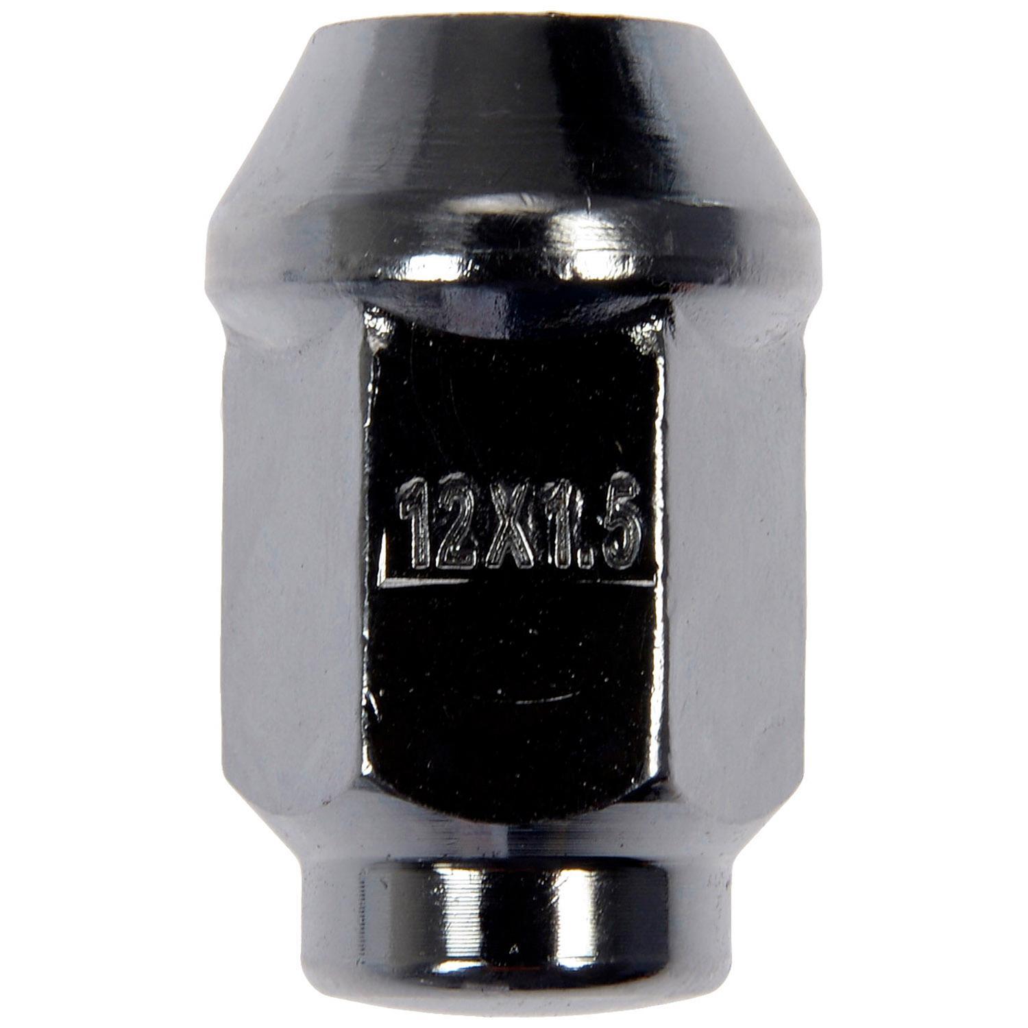 Dorman - Autograde Wheel Lug Nut 611-136.1 - WHEEL NUT - Wheel Nut M12-1.50 Dometop  - 19mm Hex, 37mm Length - Lug Nut - The original lug nuts on certain vehicles have a failure-prone two-piece design that makes warping common and removal difficult. There's often a thin veneer that gets damaged with repeated use, and if moisture gets underneath it can cause the cover to bulge. Those failures can make the nuts difficult or impossible to remove, and if they get stuck, removing them usually requires damaging the wheel itself. This Dorman OE FIX replacement matches the OE fit and function but has a one-piece, carbon steel design to prevent similar issues from happening in the future. - Ford 2008-83, Lincoln 2002-93, Mercury 2005-83
