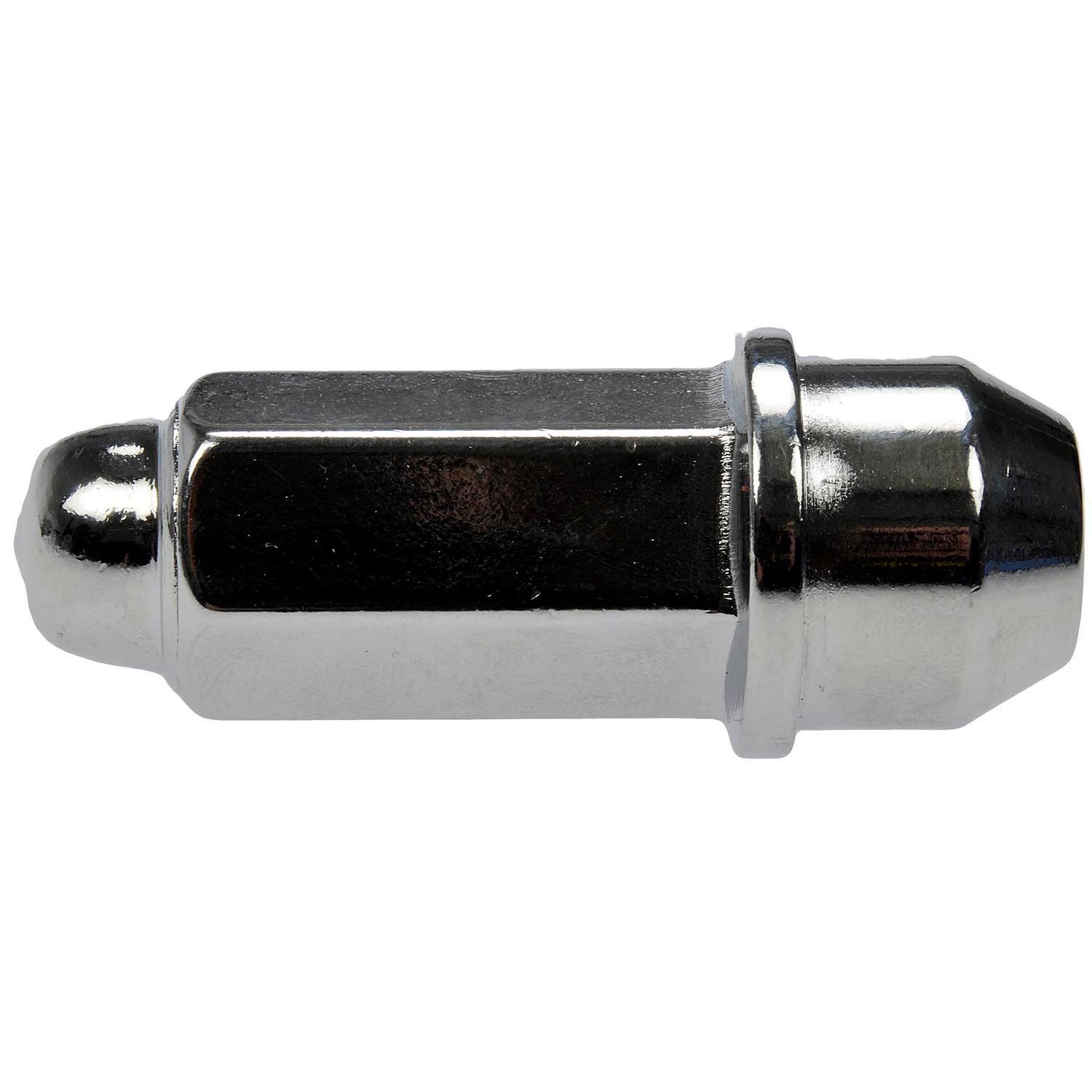 Dorman - Autograde Wheel Lug Nut 611-286.1 - WHEEL NUT - Wheel Nut M12-1.50 Dometop  - 19mm Hex, 63.3mm Length - Lug Nut - The original lug nuts on certain vehicles have a failure-prone two-piece design that makes warping common and removal difficult. There's often a thin veneer that gets damaged with repeated use, and if moisture gets underneath it can cause the cover to bulge. Those failures can make the nuts difficult or impossible to remove, and if they get stuck, removing them usually requires damaging the wheel itself. This Dorman OE FIX replacement matches the OE fit and function but has a one-piece, carbon steel design to prevent similar issues from happening in the future. - Pontiac Grand Prix 2008-04