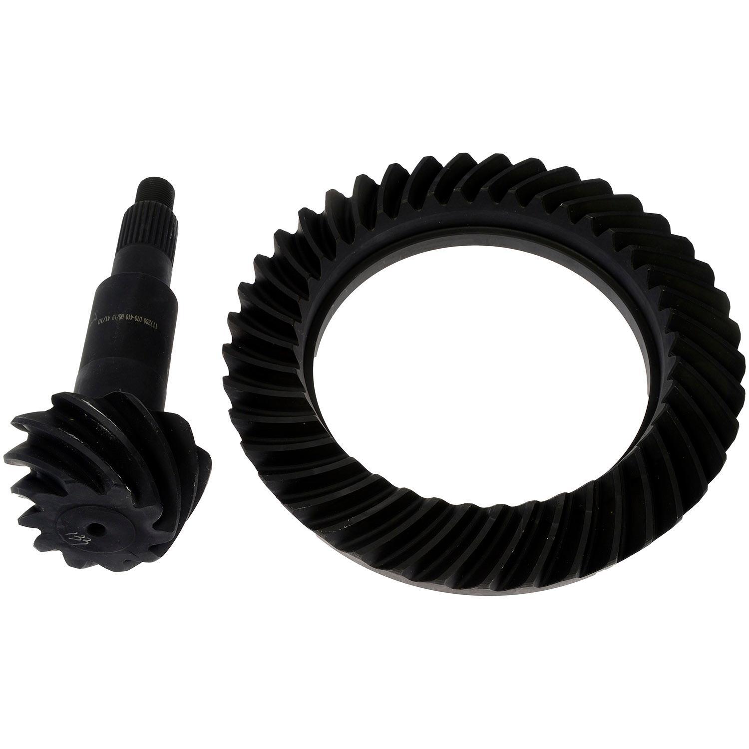 Dorman Differential Ring and Pinion 697-203 - Ring And Pinion Set - Differential Ring And Pinion Set - Ring Gear Pinion Kit - This differential ring and pinion directly replaces the original equipment on specific vehicle years, makes and models. - Chevrolet 1990-84, Dodge 2003-75, Ford 2002-99, Ford 1997-70, GMC 1990-88, GMC 1986-84