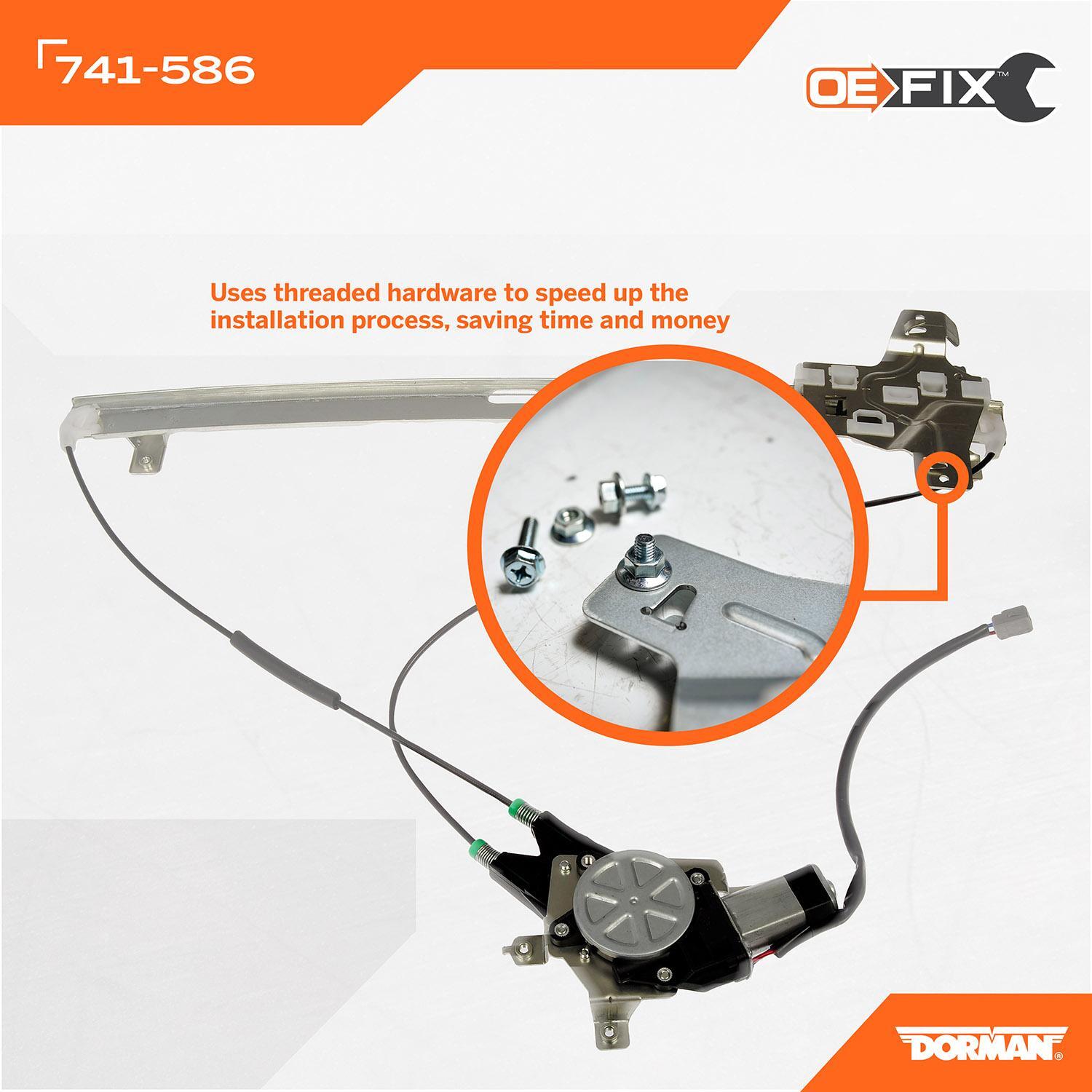 Dorman - OE Solutions Window Motor and Regulator Assembly 741-586