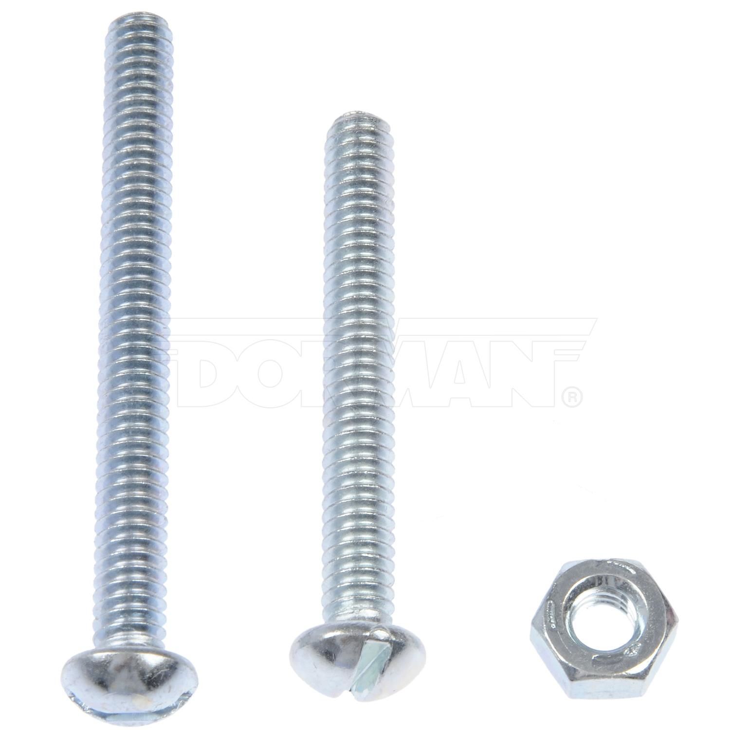 Dorman 1/4in20 X 2in X 2 1/2in Machine Screw With Nuts 12 Piece