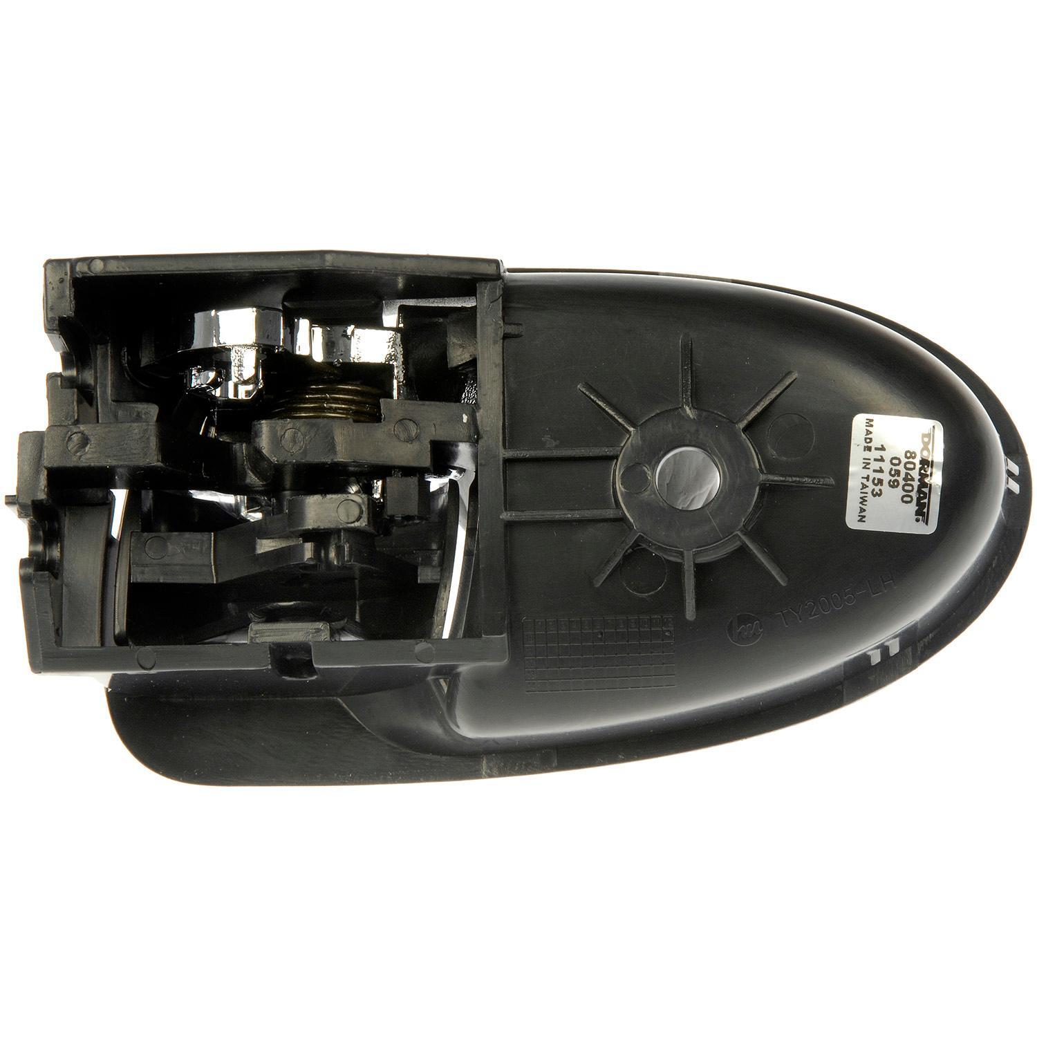 Dorman Interior Door Handle 80400 - INTERIOR DOOR HANDLE - Interior Door Handle Front/Rear Left Chrome Lever/Dark Grey Housing - Interior Handle - Inside Door Handle - Door Handle - Want a new interior door handle that matches the original, for far less than going back to the dealership? This replacement door handle was engineered to match the fit and appearance of the stock handle on specific vehicle years, makes and models. - Toyota Yaris 2010-07