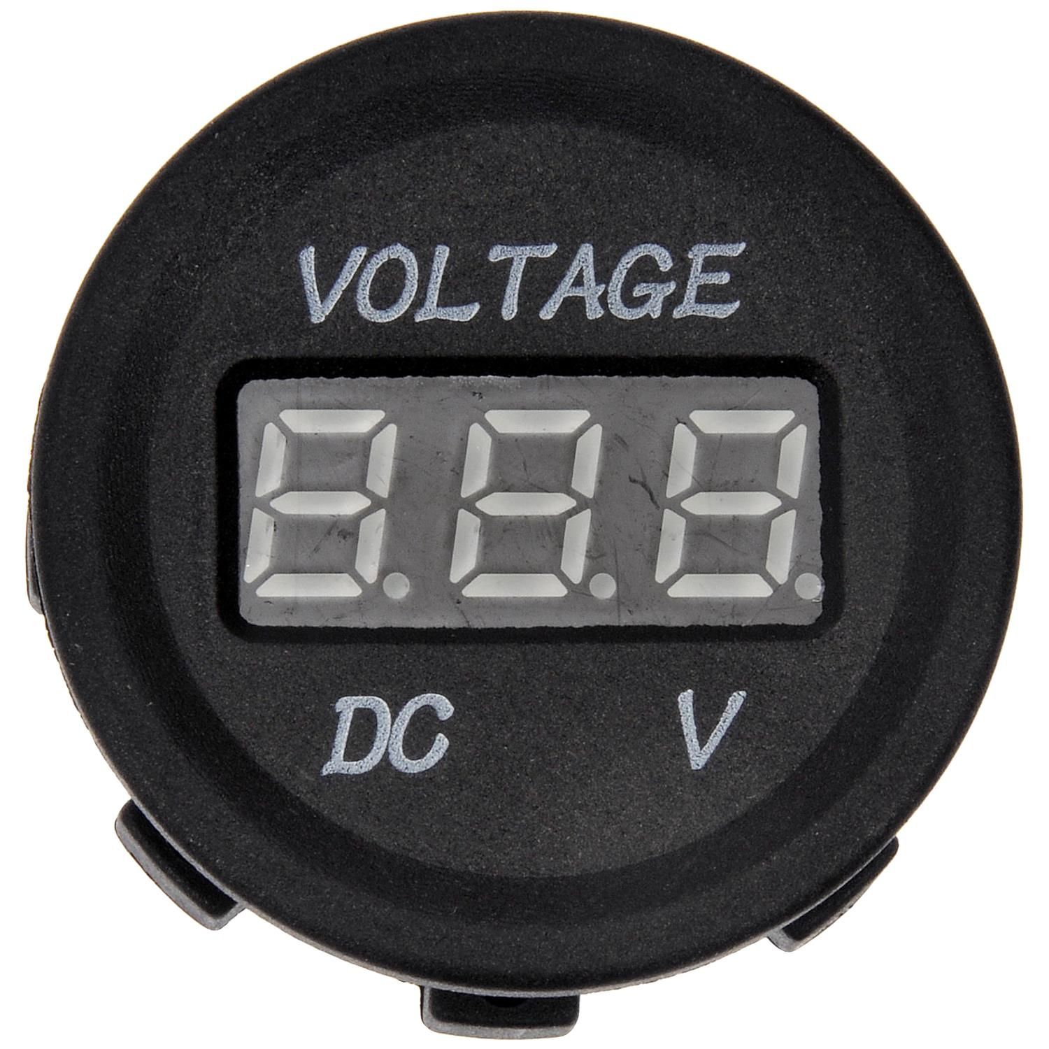 Dorman HELP 12 Volt DC Digital Voltmeter Gauge