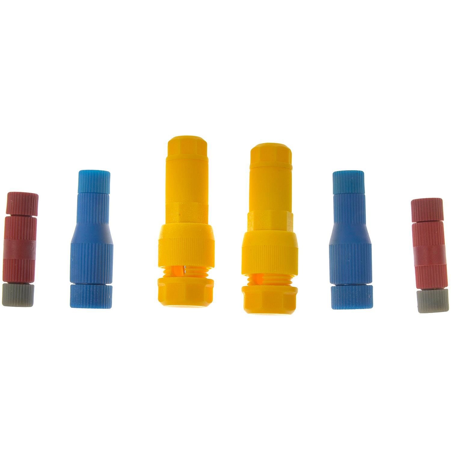 Dorman - Conduct-Tite Blue, Gray, Red, Yellow, 22-10 Gauge Crimpless Connector Tap Assortment