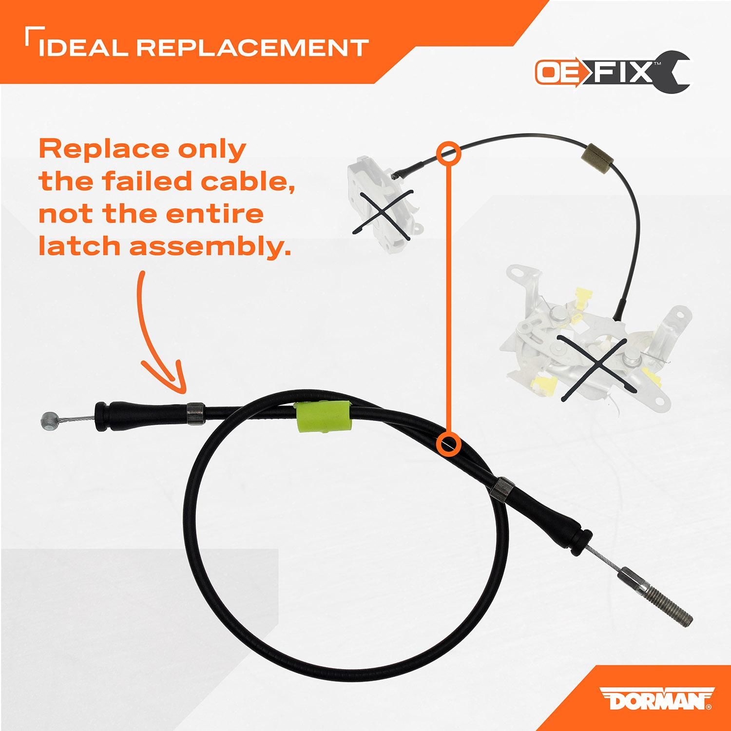 Dorman OE FIX Door Latch Cable 912-738