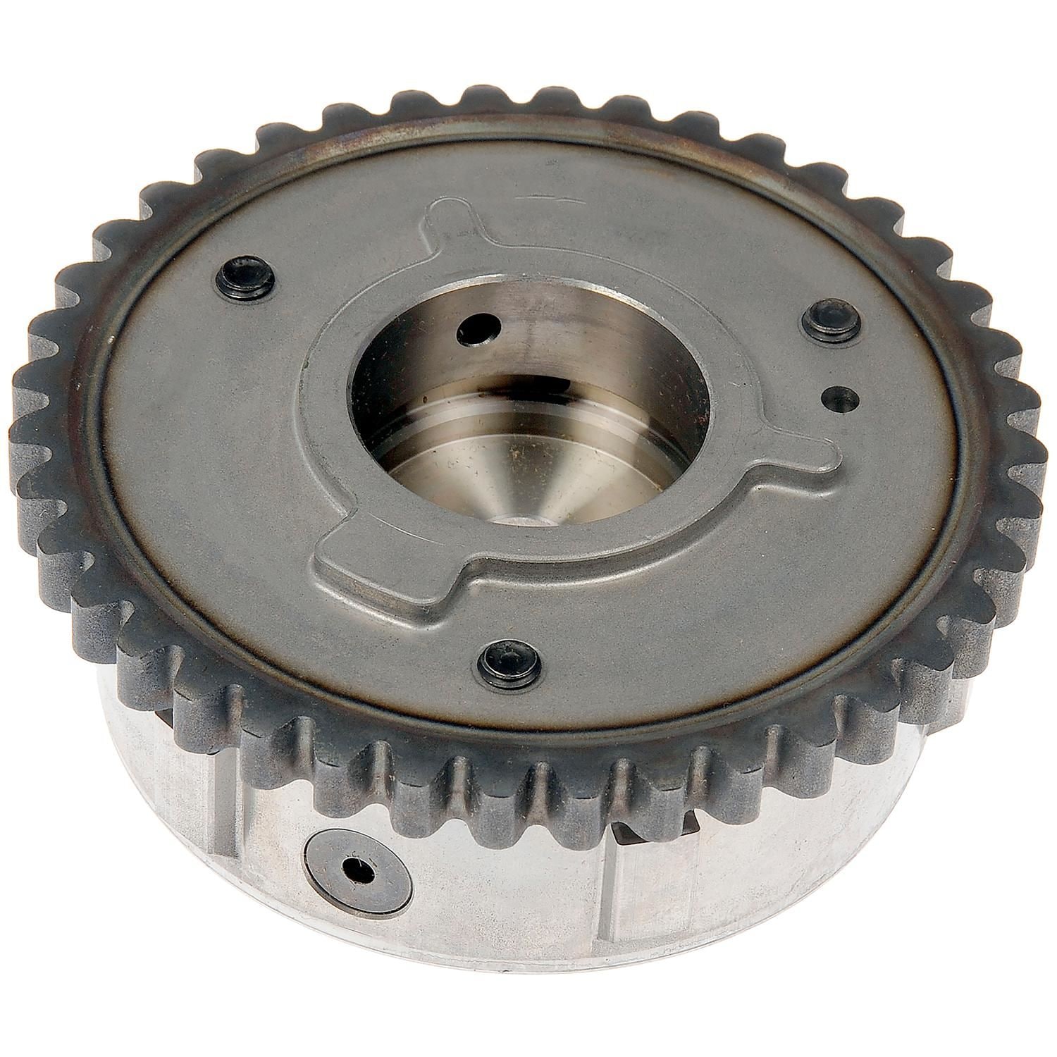 Cam Phaser - Camshaft Phaser - Variable valve timing gear - Cam phaser - Variable valve timing actuator - The variable valve timing sprocket is key to ensuring an engine's performance and clean running. Replace a worn factory VVT sprocket with this quality engineered sprocket to restore lost performance. Designed to install and perform like the original. - Ford 2022-12, Lincoln 2020-13 - Dorman Variable Valve Timing Sprocket 916-541