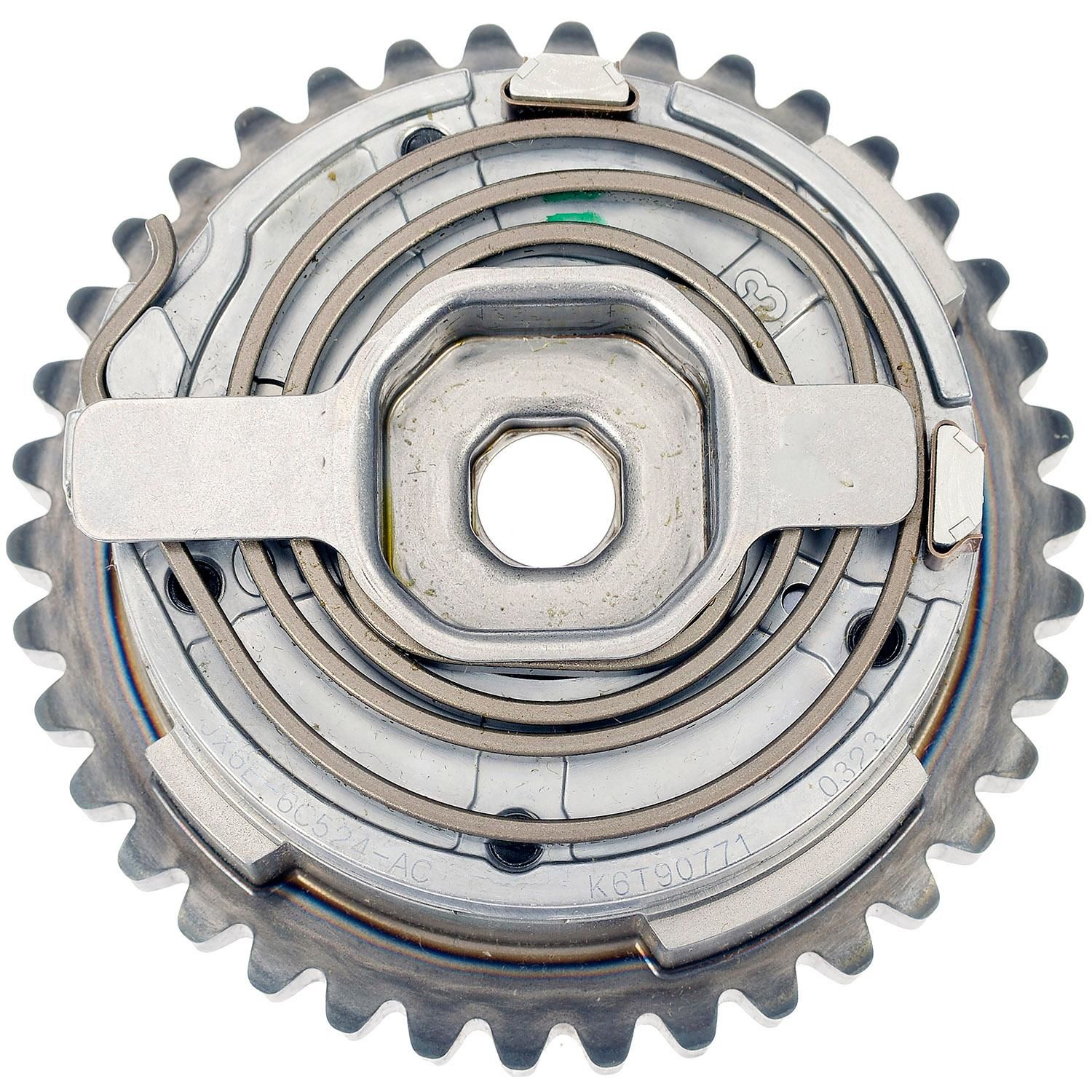Cam Phaser - Camshaft Phaser - Variable Timing Camshaft Gear - Variable valve timing gear - Variable valve timing actuator - Cam phaser - The variable valve timing sprocket is key to ensuring an engine's performance and clean running. Replace a worn factory VVT sprocket with this quality engineered sprocket to restore lost performance. Designed to install and perform like the original. - Ford EcoSport 2022-18, Ford Focus 2018-17, Ford Transit Connect 2023-19 - Dorman Variable Valve Timing Sprocket 918-818