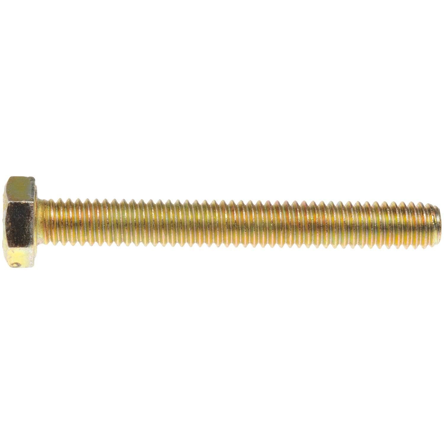 5/16 x 2-1/2 Conquest Grade 8 Non-Serrated Flange Bolt - Zinc Yellow – Fasteners Plus
