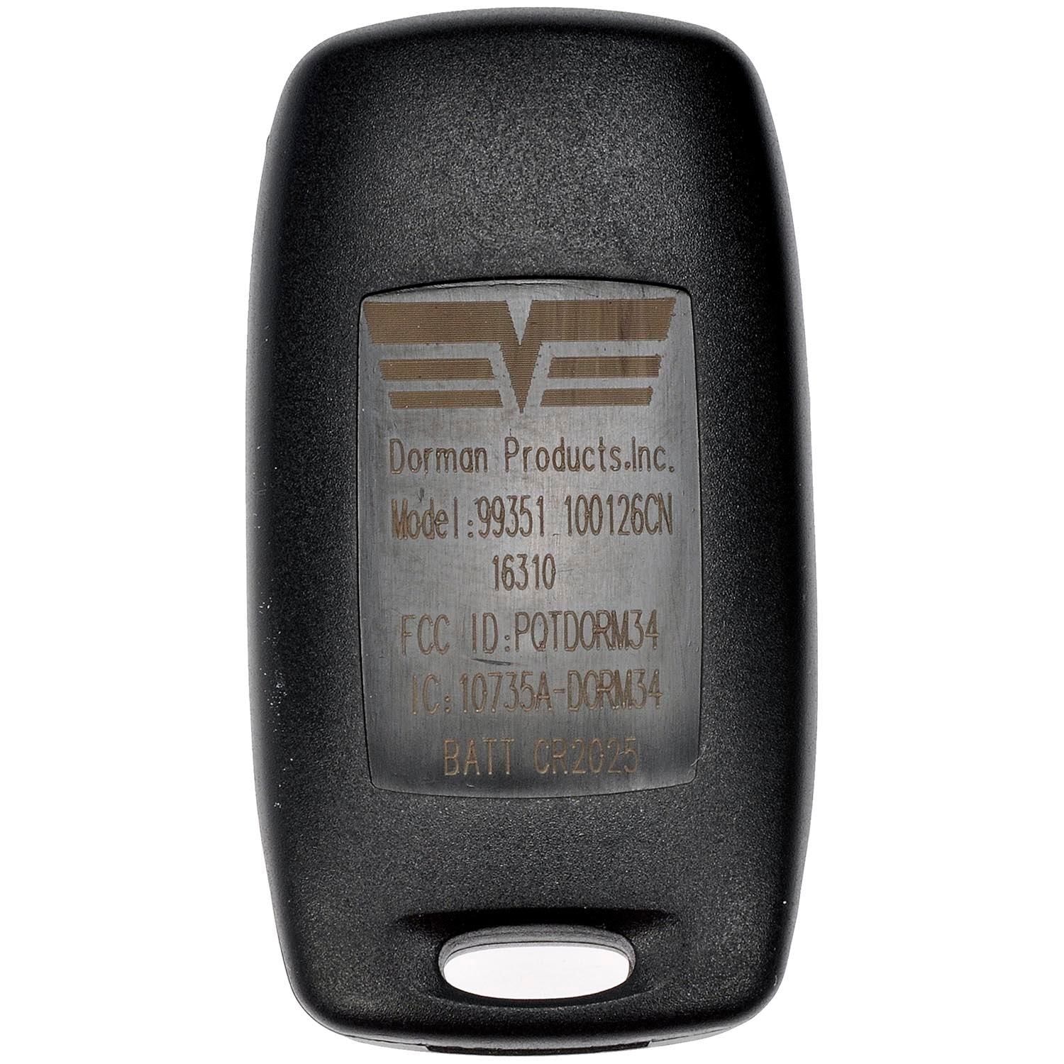 Dorman Keyless Entry Transmitter 99351