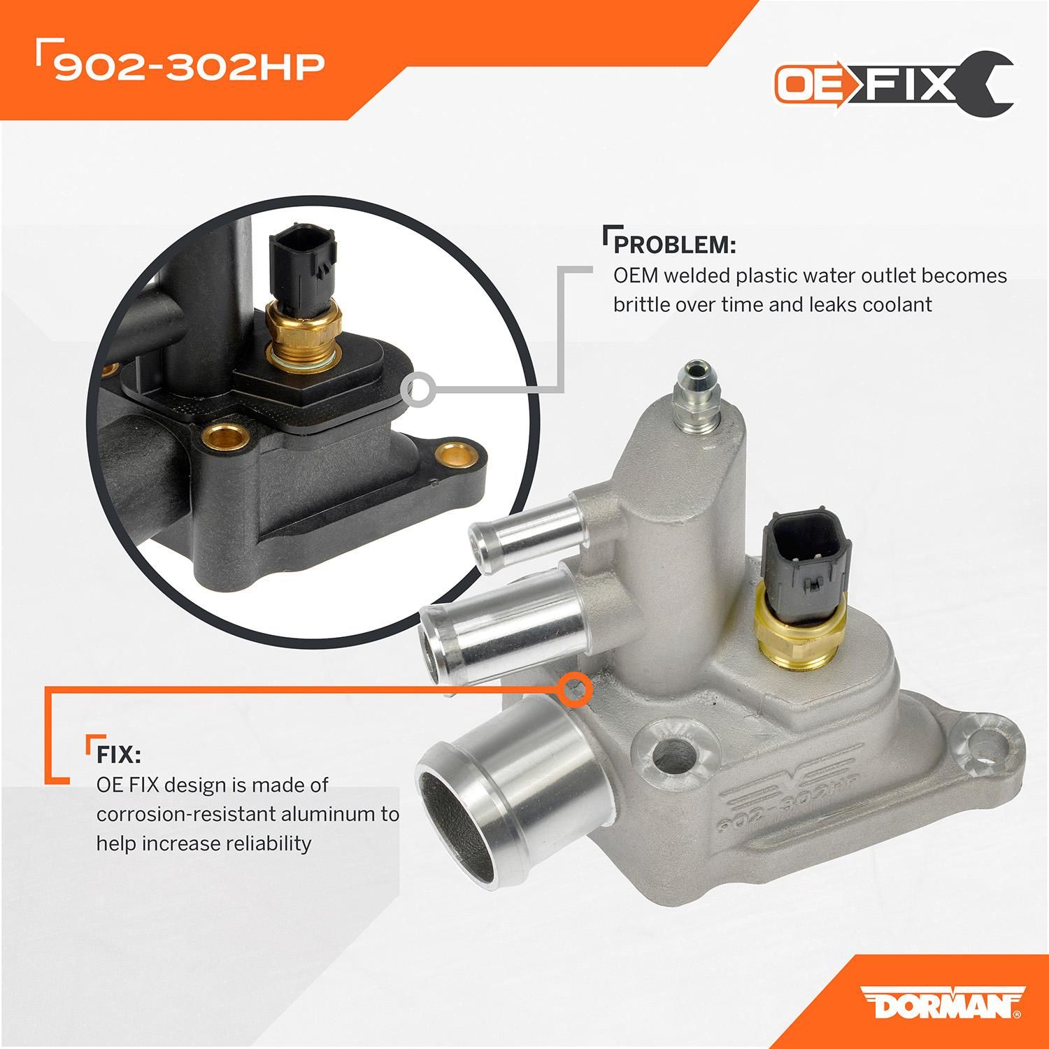 Duralast Water Outlet DL902302HP