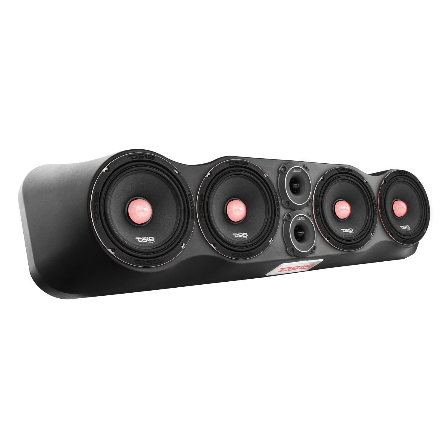 DS18 4 x 6 1/2in and 2 x 3in Tweeters 35in Speaker Enclosure
