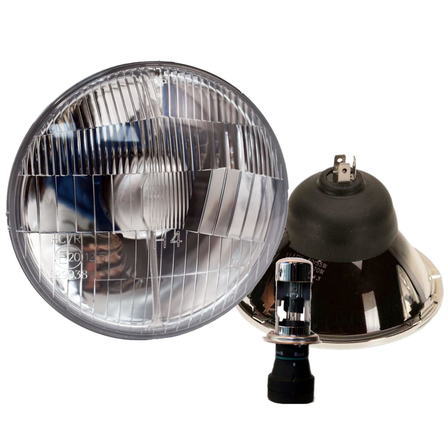 Delta Lights 53/4in Classic HiLo Beam HID Headlight Set 1 Pair