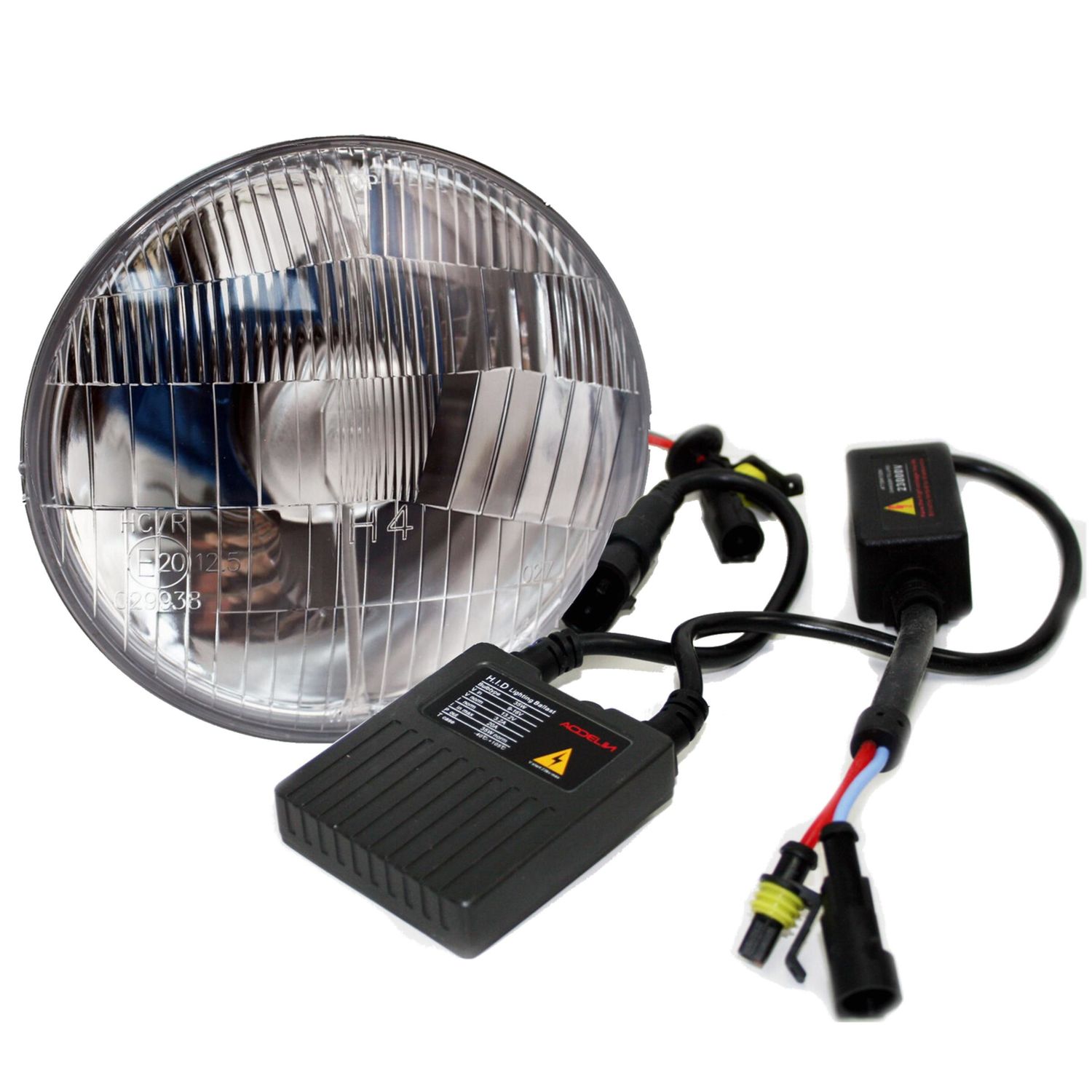 Delta Lights 53/4in Classic HiLo Beam HID Headlight Set 1 Pair