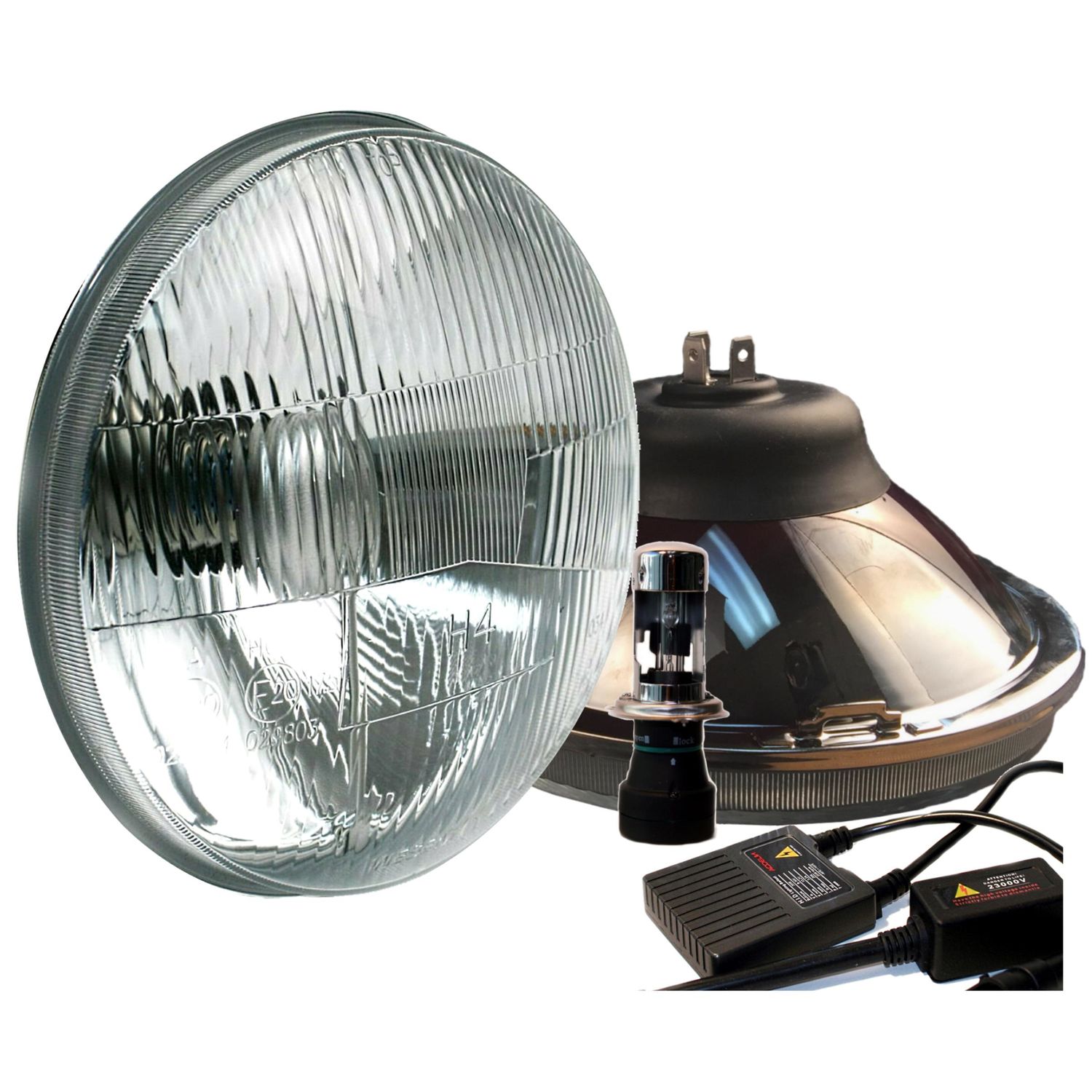 Delta Light 7in Classic Hid Headlight Kit 1 Pair