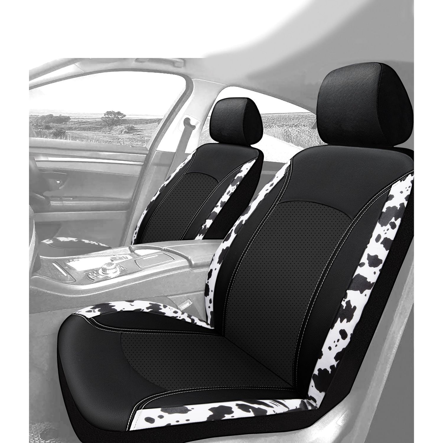 Cow seat covers best sale