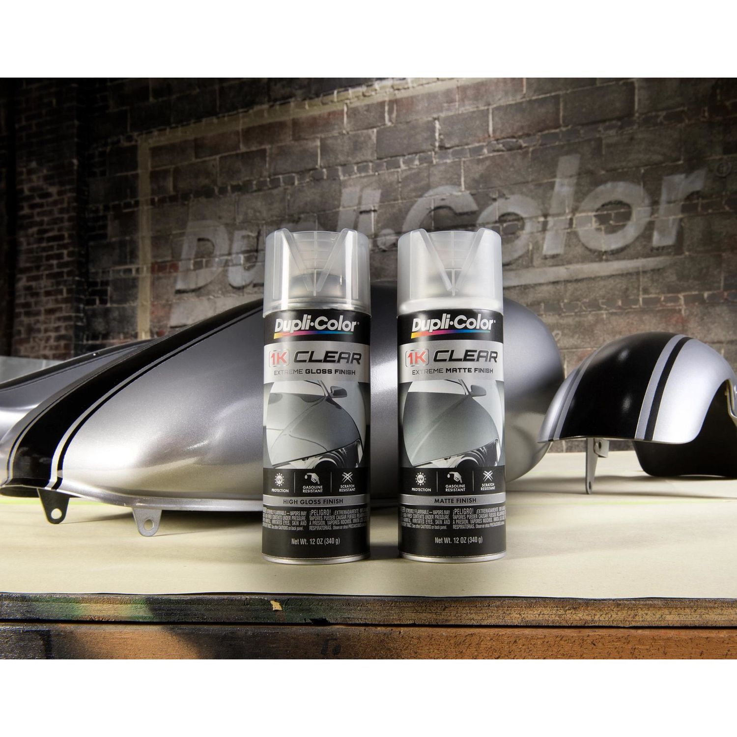 1K Clear Spray Paint: Clear Gloss Pearl, Aerosol, High Performance, UV &  Chemical Resistant, 12 Oz