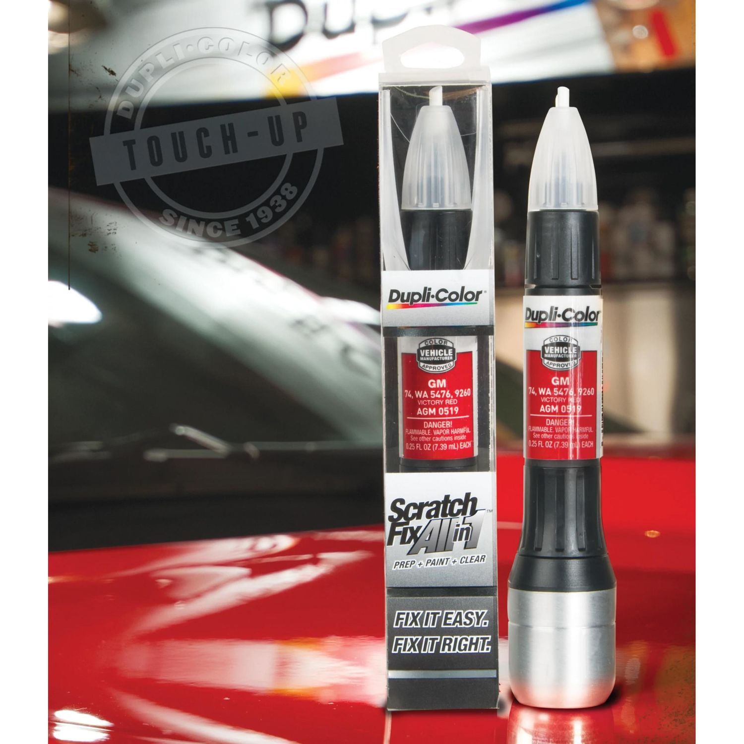 Dupli-Color Scratch Fix Touch Up Paint Pen Classic Silver Metallic Paint Code 1F7