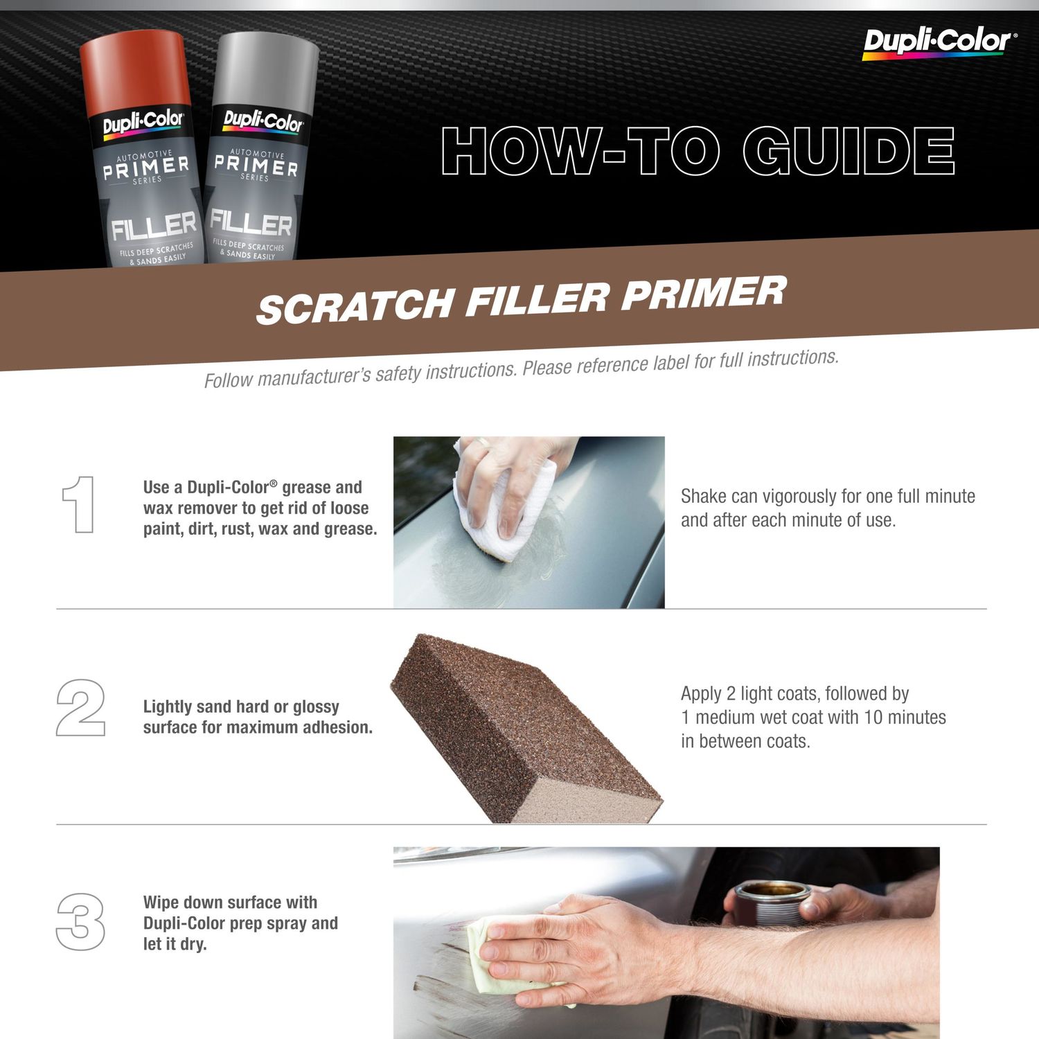 DupliColor Gray Perfect Match Touch Up Paint Scratch Filler Primer