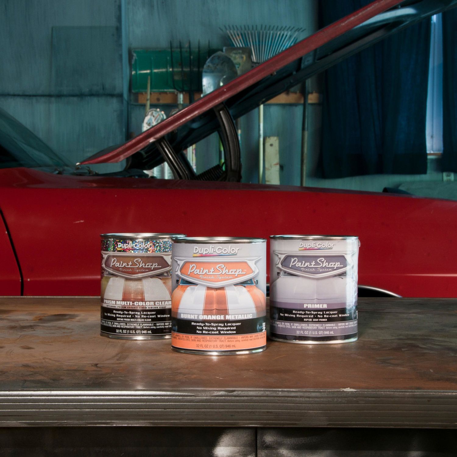 Restoration Shop - California Orange Acrylic Lacquer Auto Paint - Gallon Paint Color Only - Professional Gloss