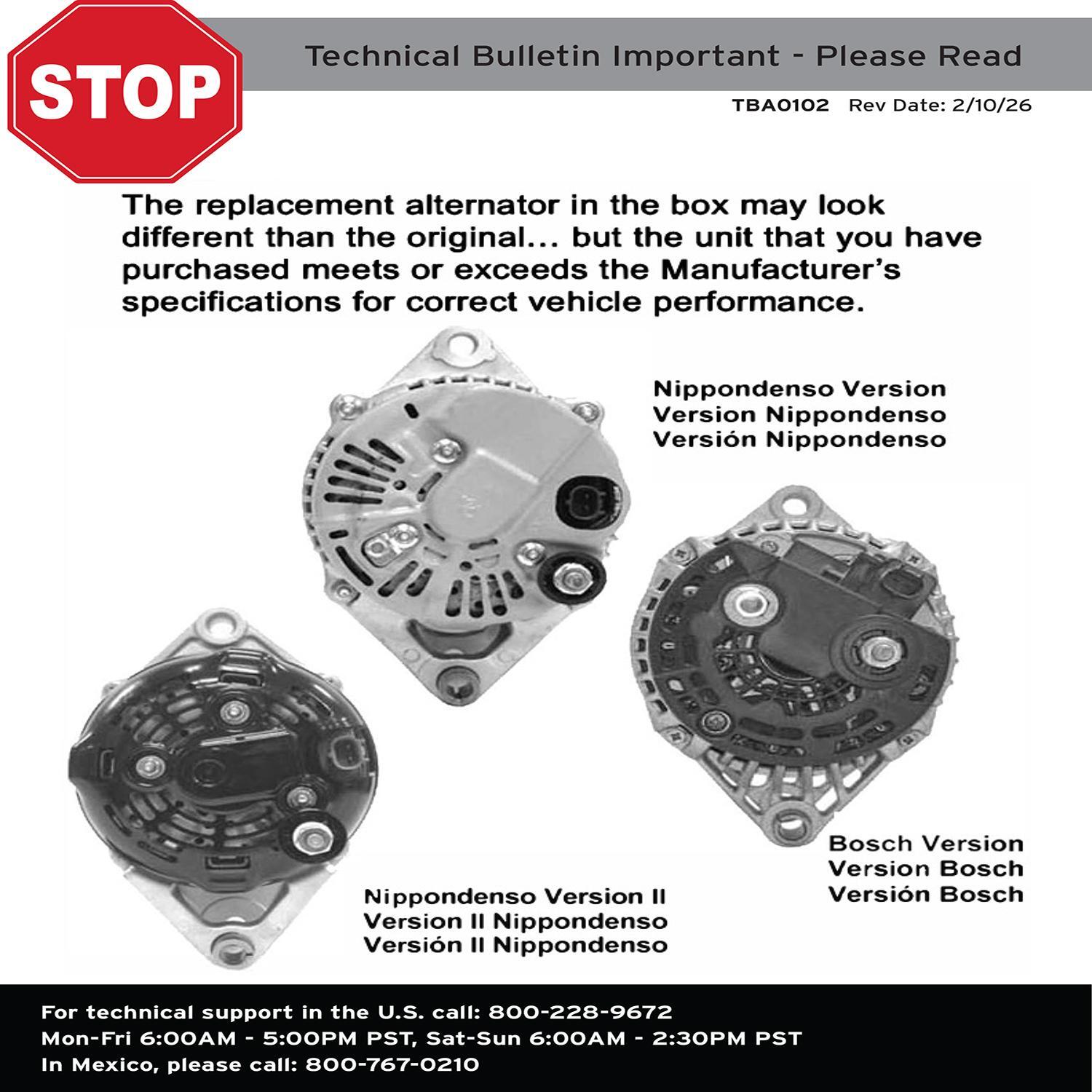 Duralast Alternator 12104