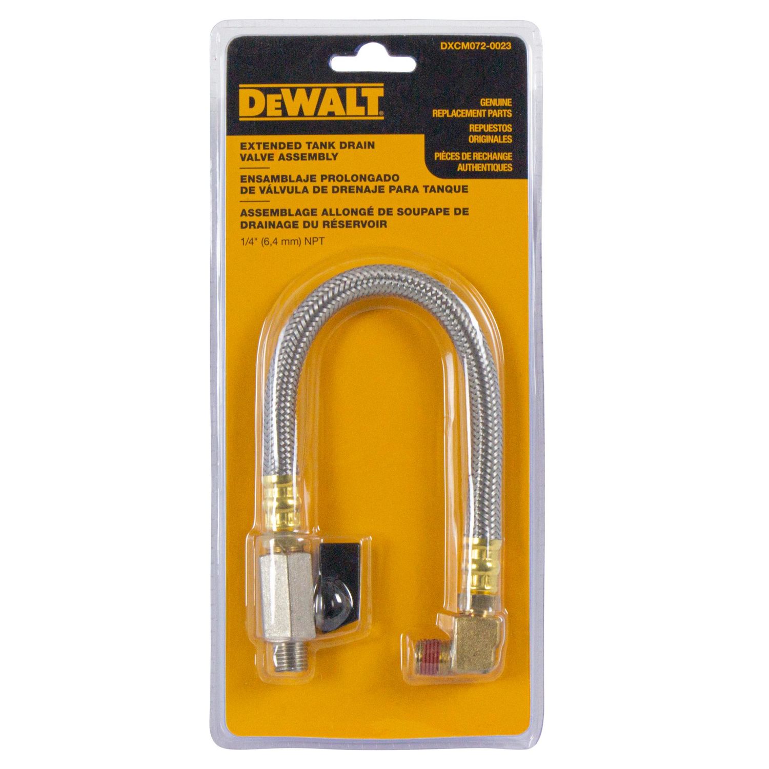 Beduan Air Compressor Tank Drain Kit - Includes Ball Valve, Elbow, 20" Nylon Tube, Fittings