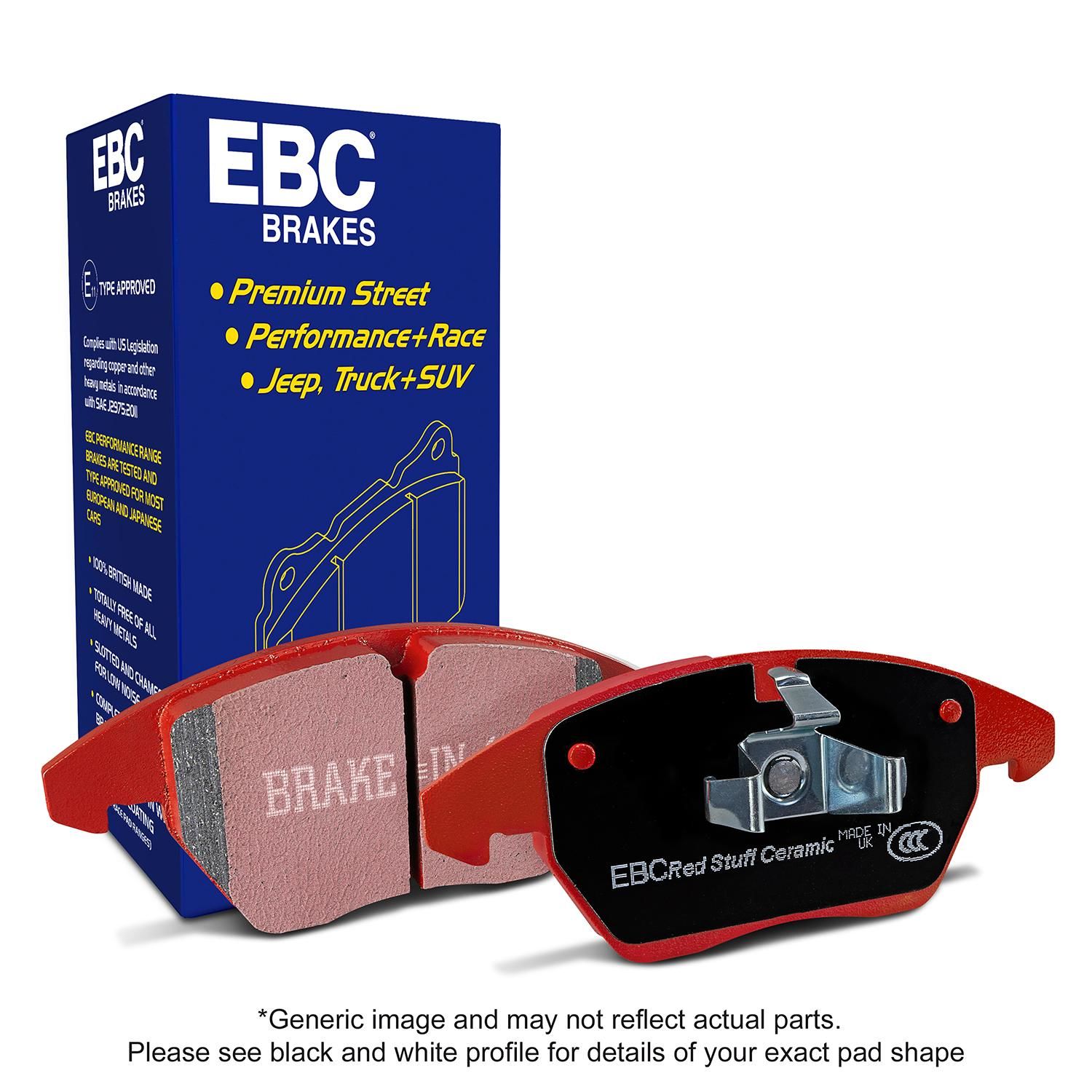 EBC Brakes Organic Disc Brake Pad Set DP3675C