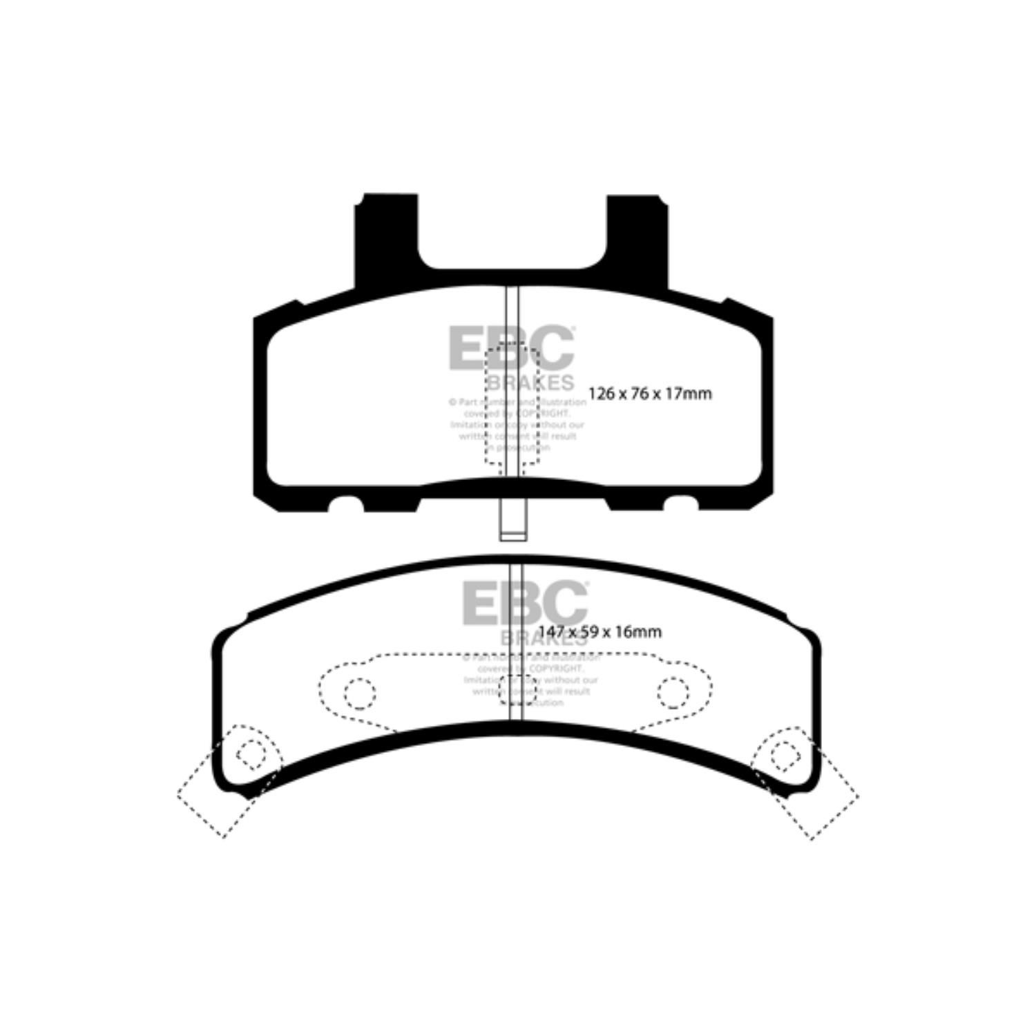 EBC Performance Brake Pads DP71273
