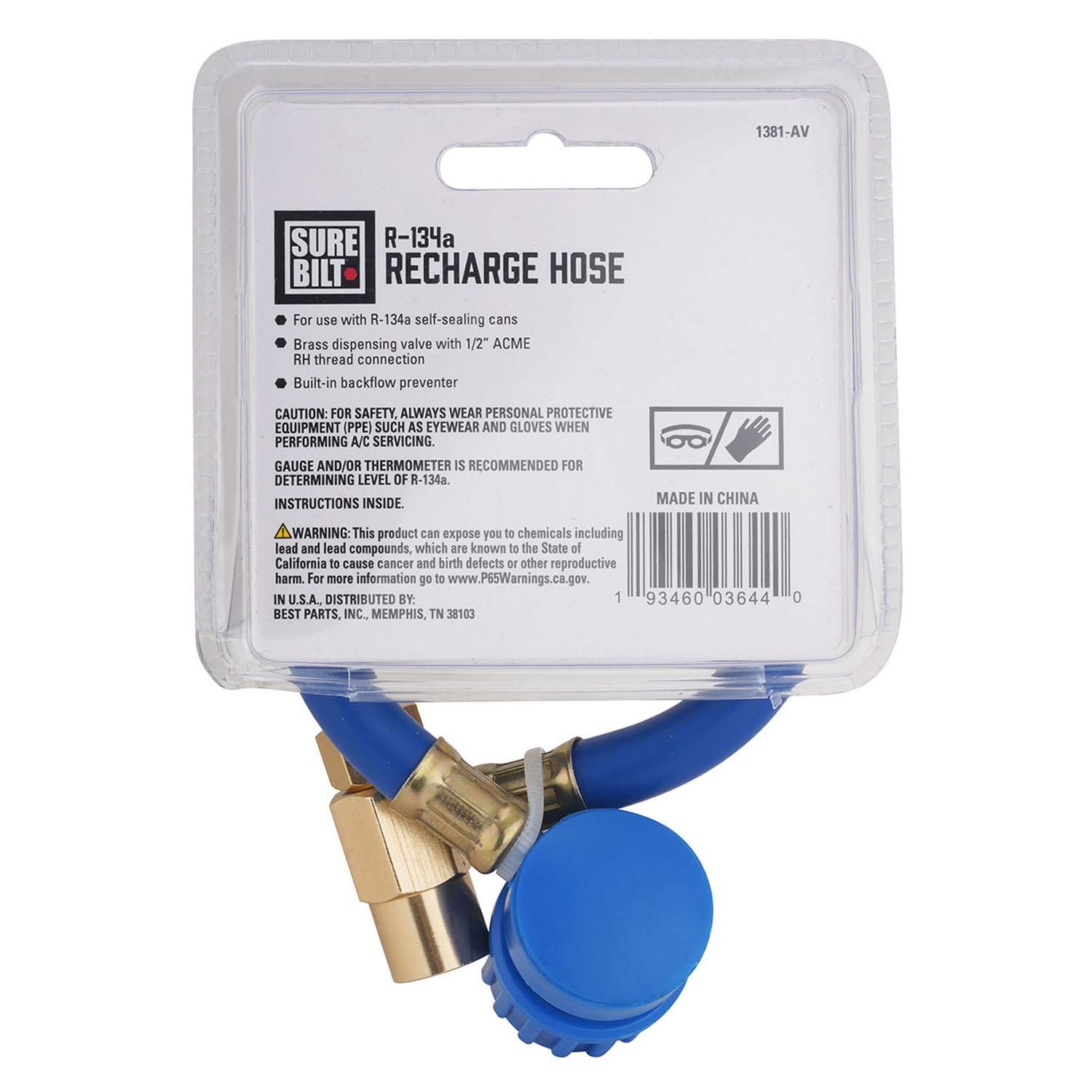 SureBilt R-134a Recharge Hose