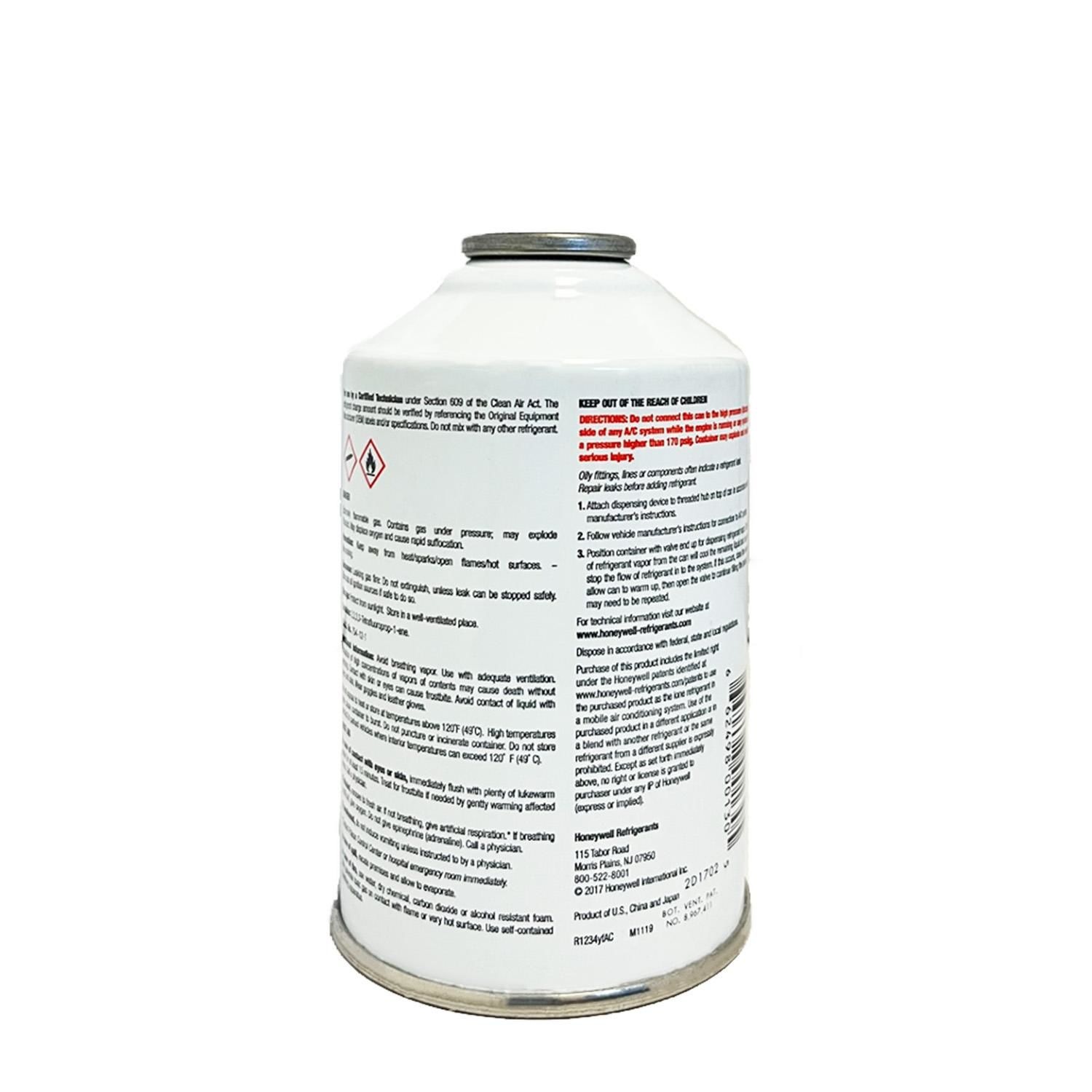 ソルスティスyf R1234YF 8本 Honeywell Solstice yf R1234yf Refrigerant 8oz
