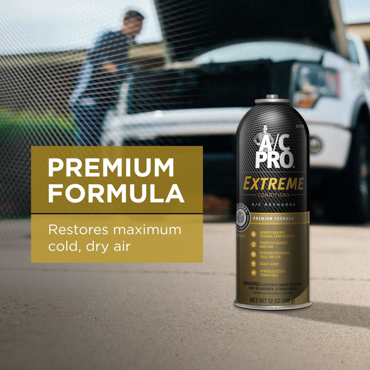 A/C Pro R134a Premium Extreme Refrigerant / Stop Leak 12 oz