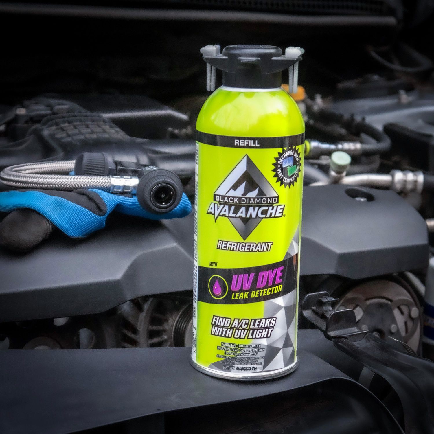 AC Avalanche 134a Refrigerant with UV Dye 12.3oz