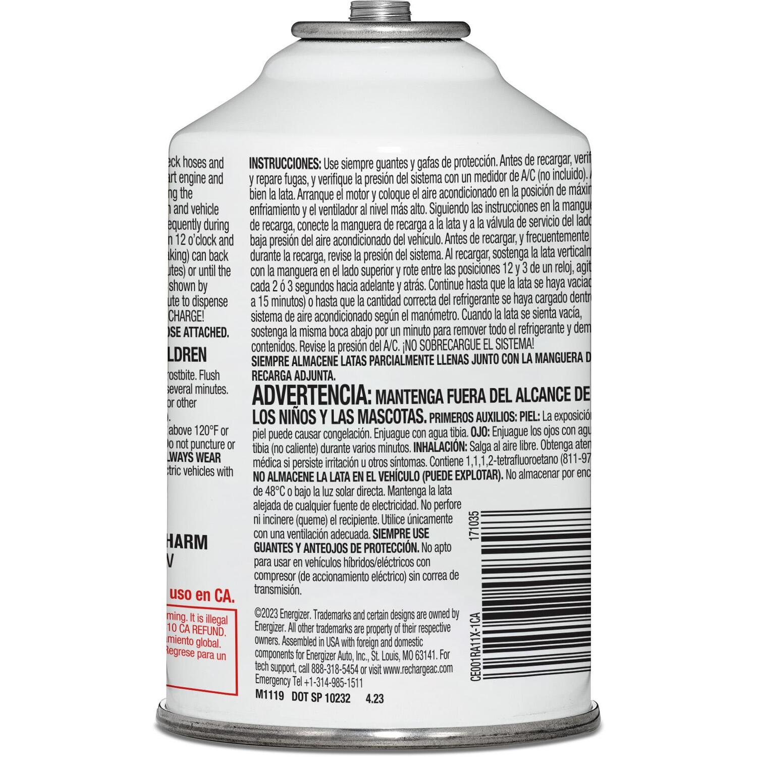 Certified A/C Pro R-134a Refrigerant First Charge with Ice 32 11.5oz