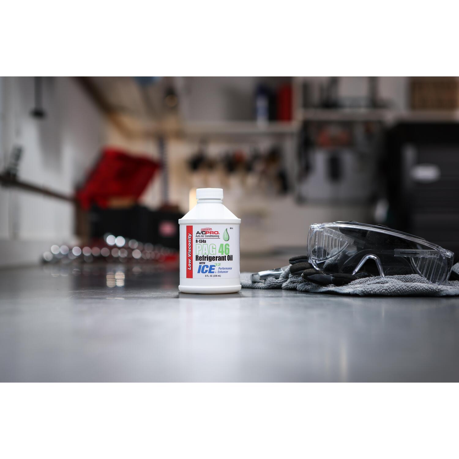 Oil Uv Dye A/C Certified Pro PAG 46 Refrigerant Oil With Ice 32 8oz Pag ...