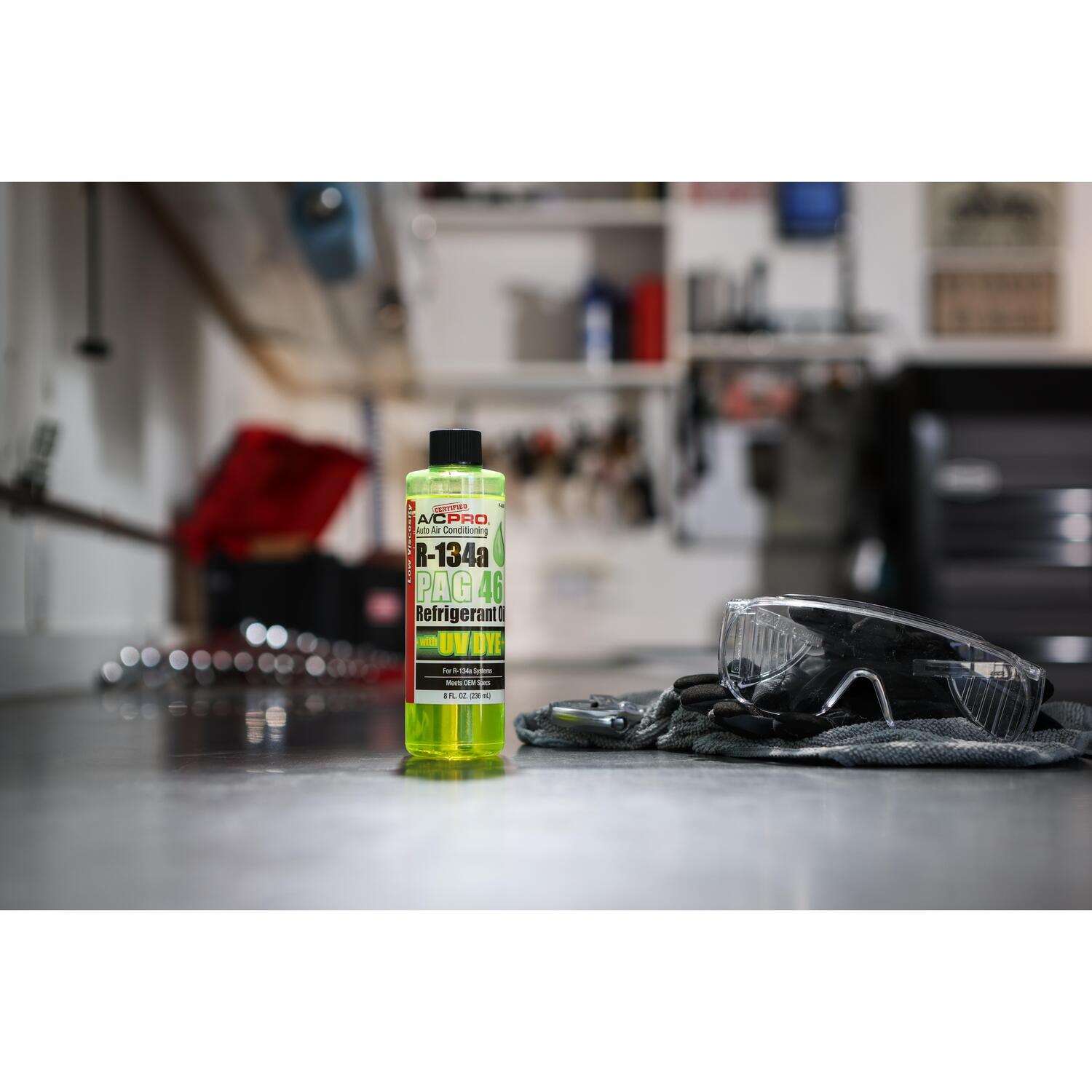 Certified A/C Pro PAG 46 Refrigerant Oil with UV Dye 8oz