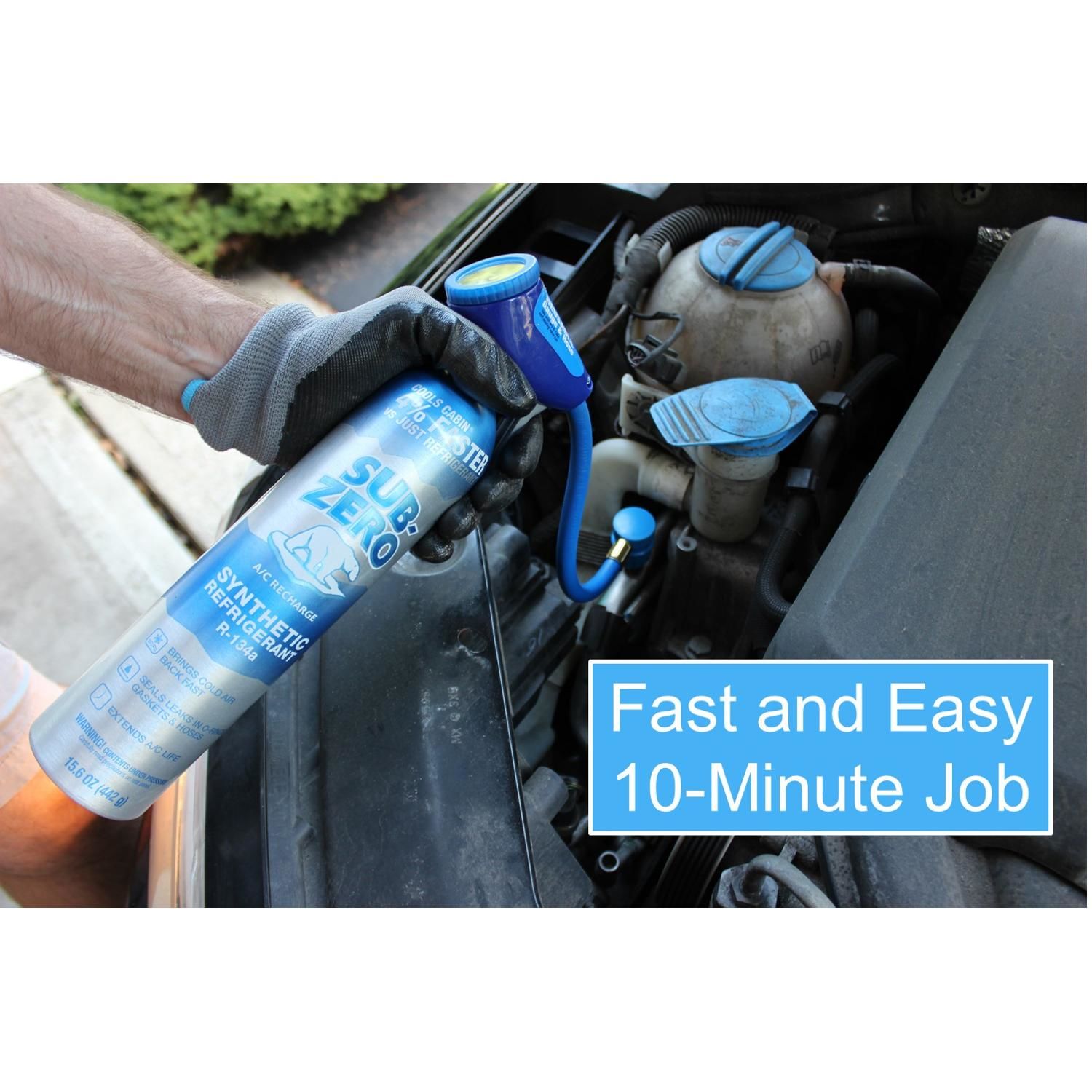 SubZero R-134a Refrigerant Kit with Stop Leak and Charging