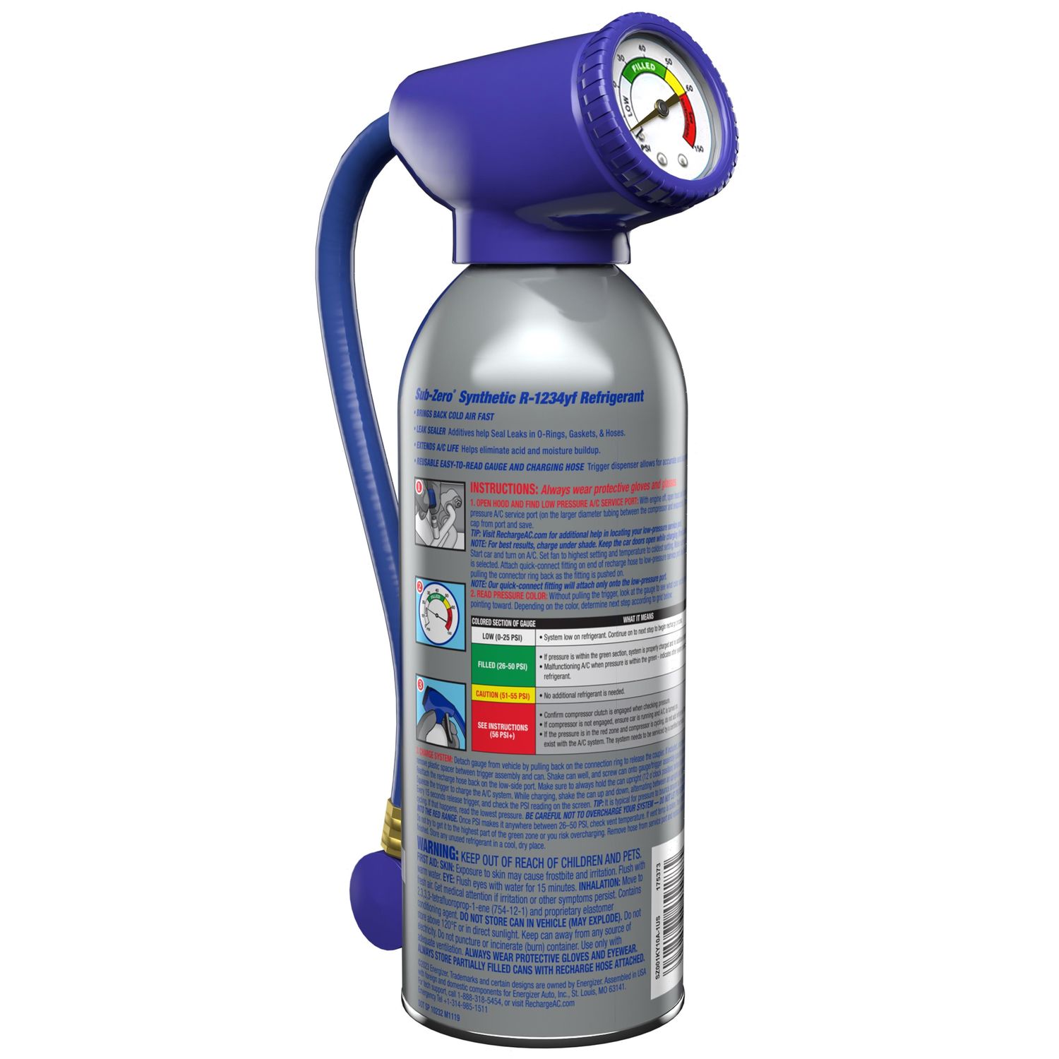 SubZero R1234yf Recharge Kit 10oz